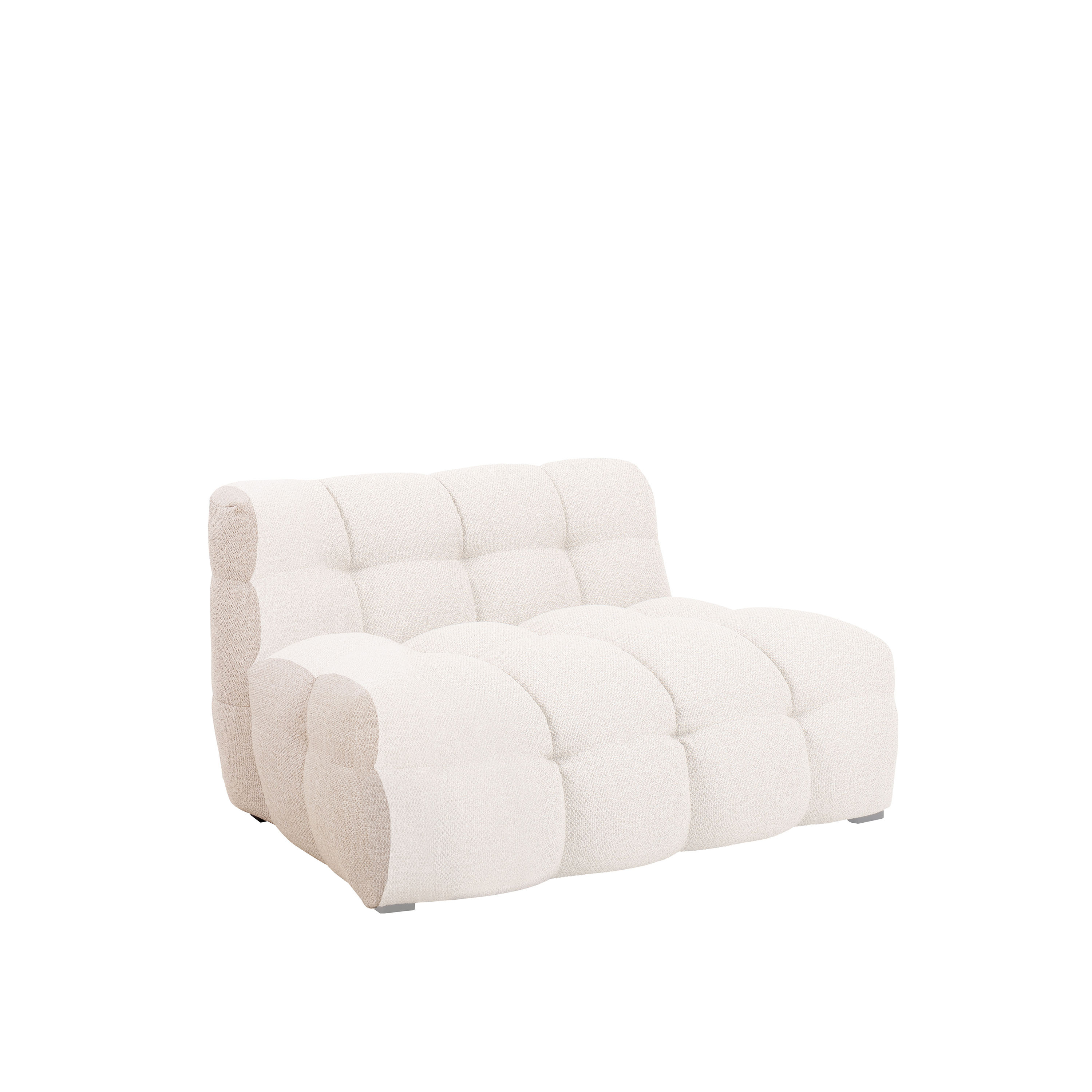 Billie Soffavslut till Modul Vänster Beige Bouclé 8cm