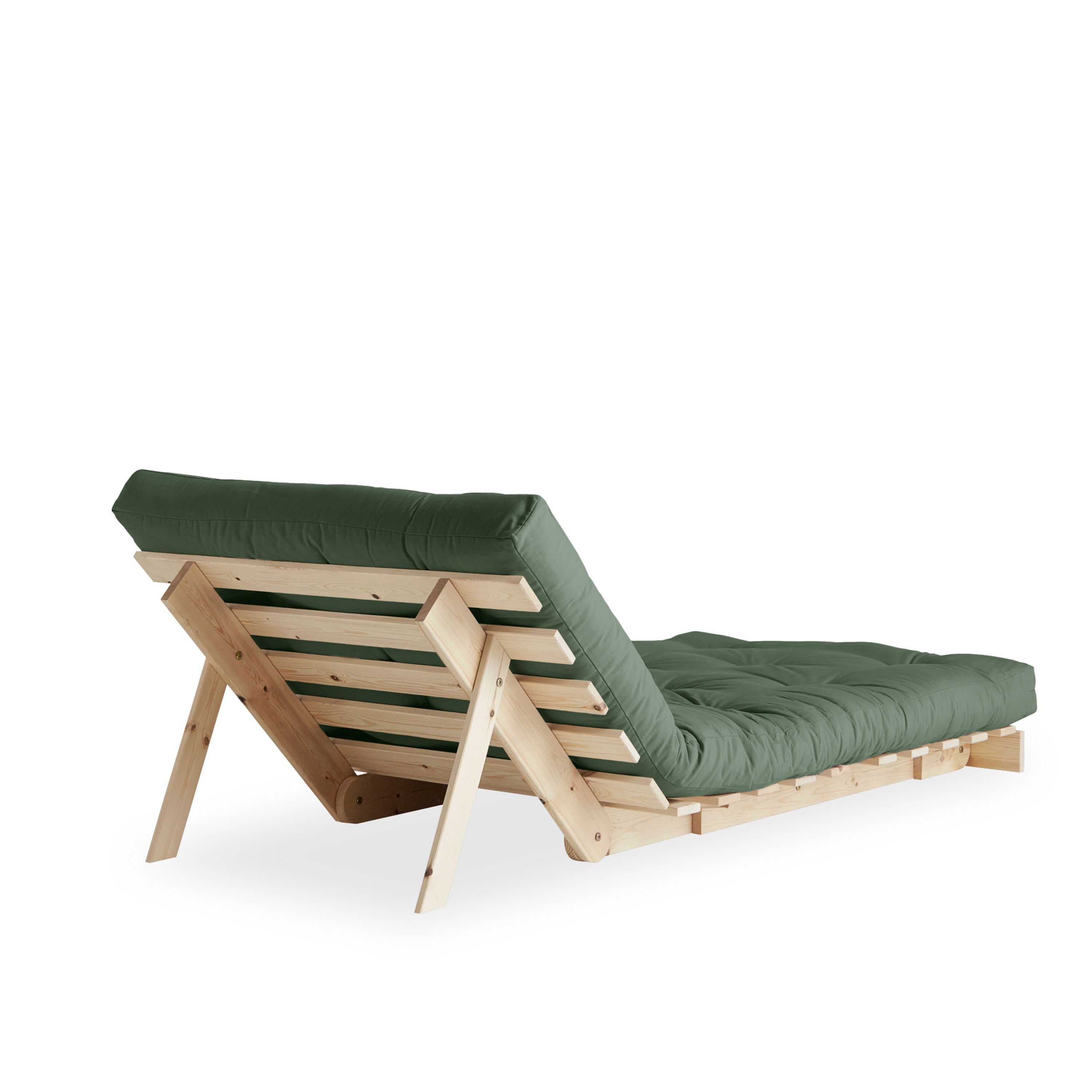 Karup Design Roots Nojatuoli Luonnollinen/Olive Green 90 cm
