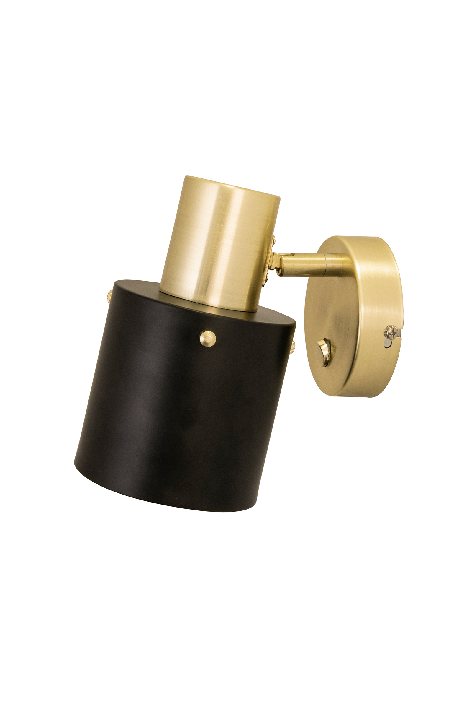 Globen Lighting - Clark Vägglampa Svart/Mässing 1