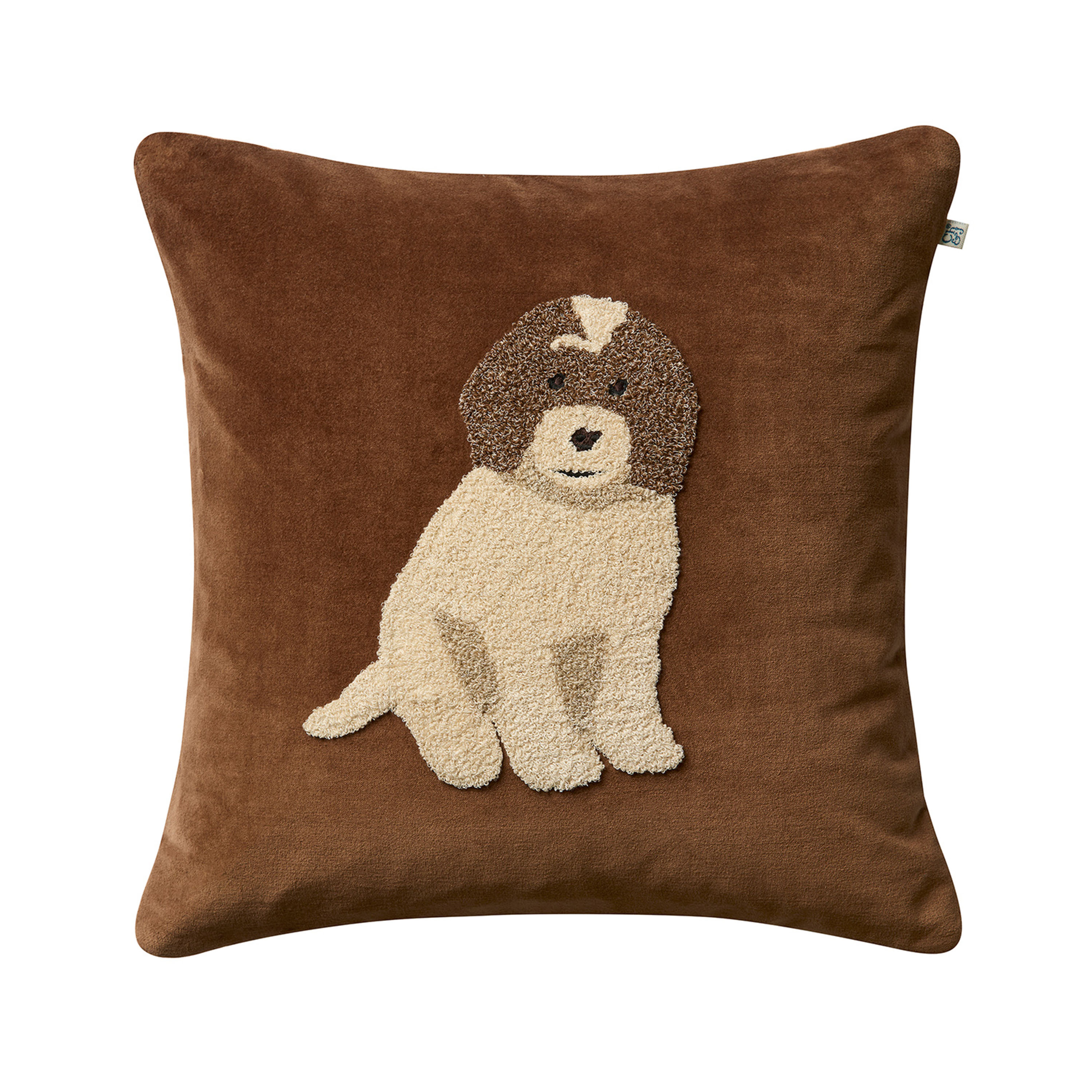 Chhatwal & Jonsson - Doodle Kuddfodral Cognac 50x50 - Brun