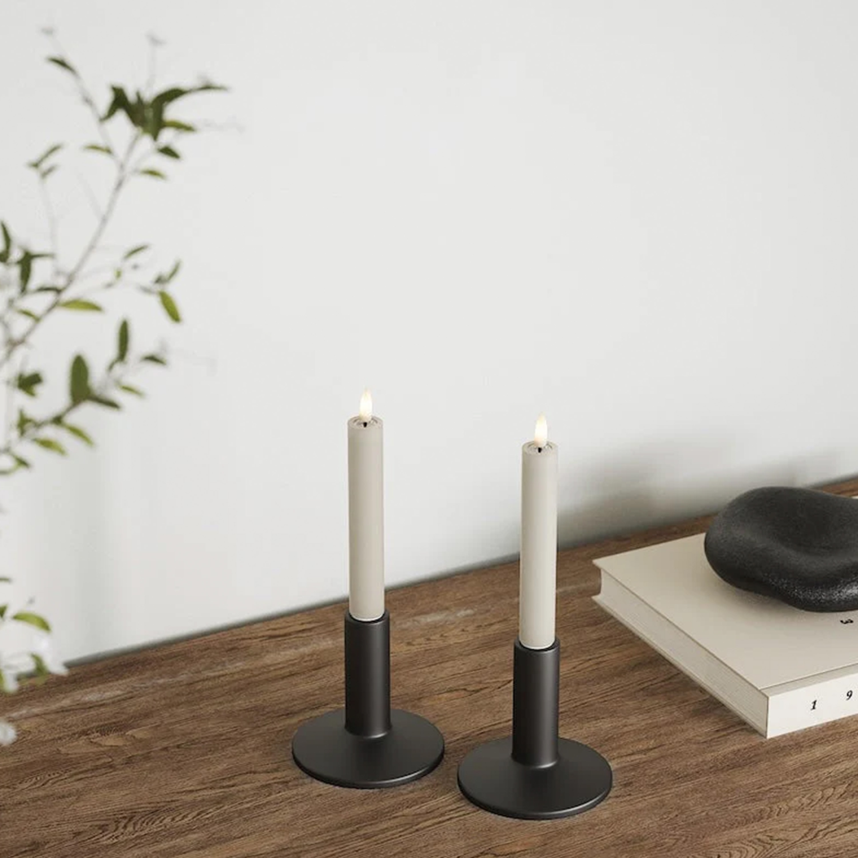 Deluxe Homeart LED Kronelys Sand 15cm