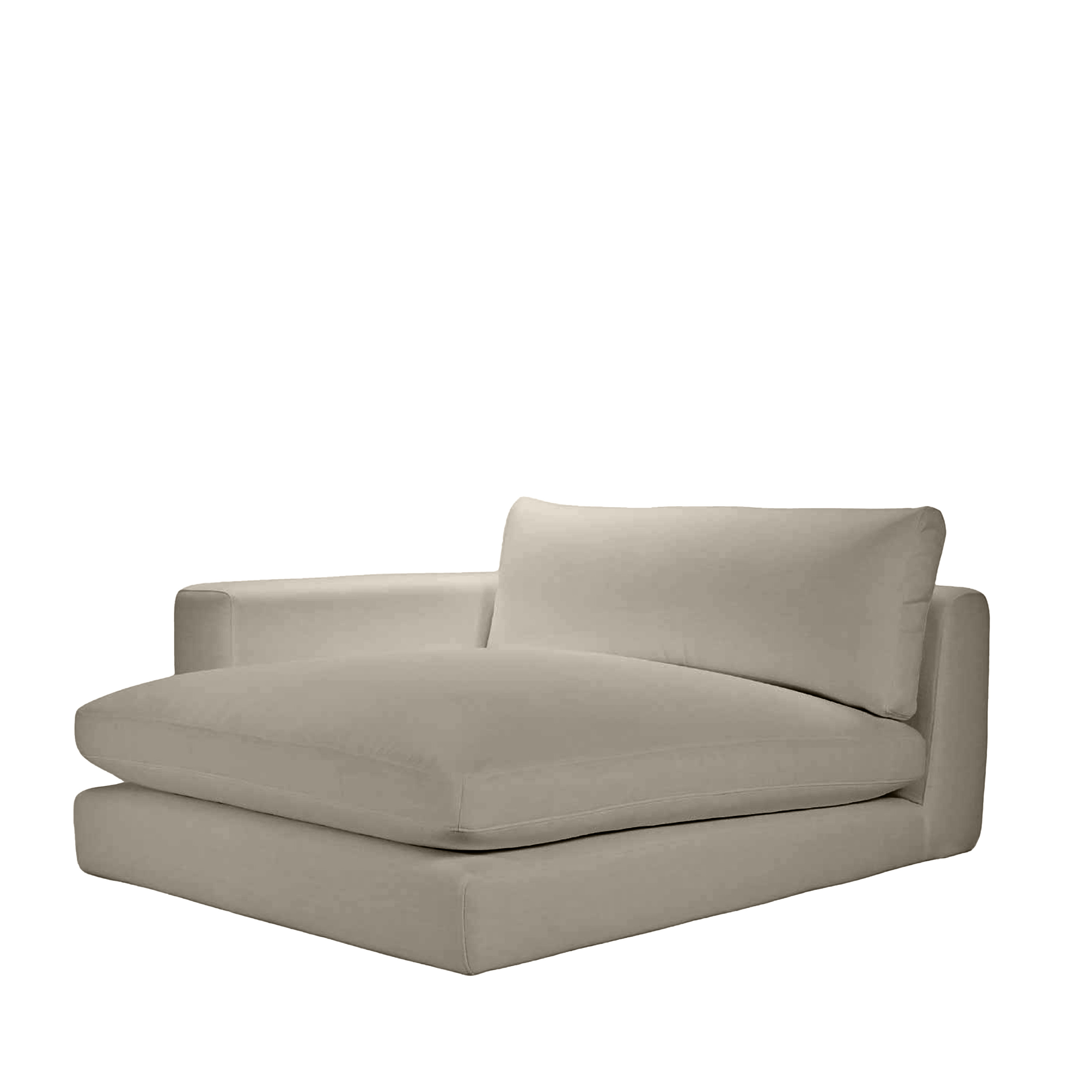 Sleepo Collection Capri 1.5-sits Divanmodul Vänster Armstöd Taupe 142x155