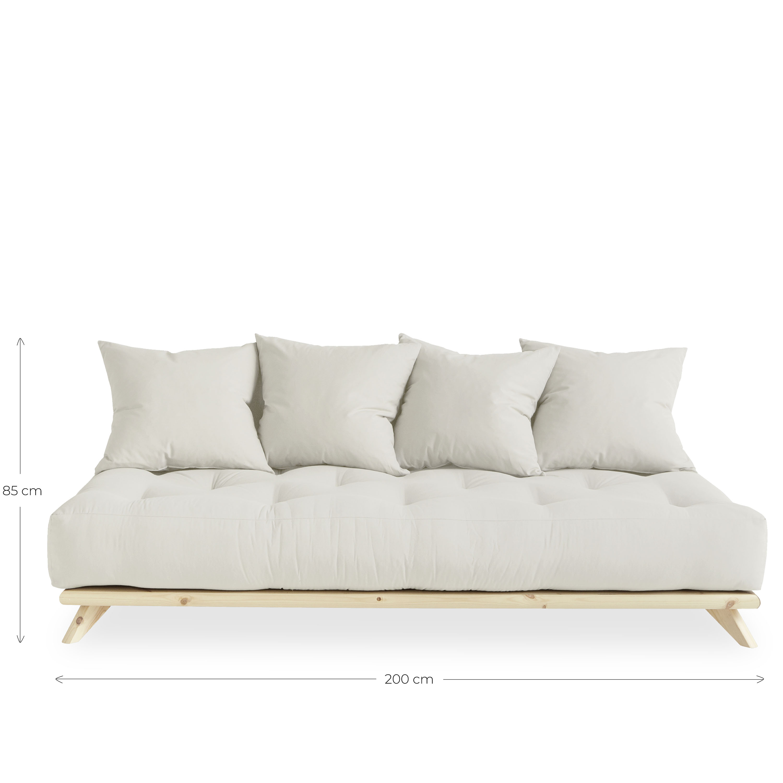 Karup Design Senza Vuodesohva Luonnollinen/Pellava 200 cm