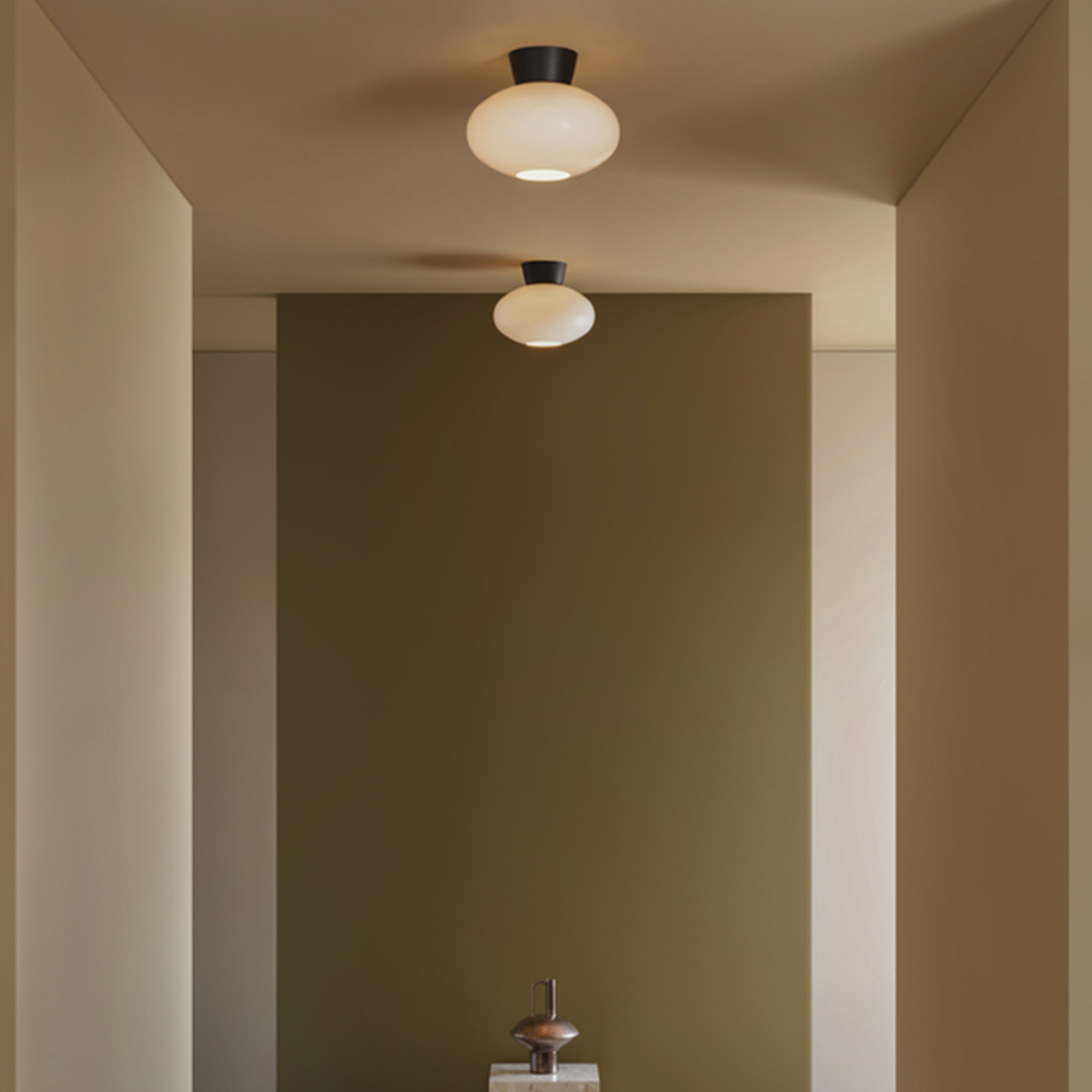 Belid Bullo Plafond Opal/Svart