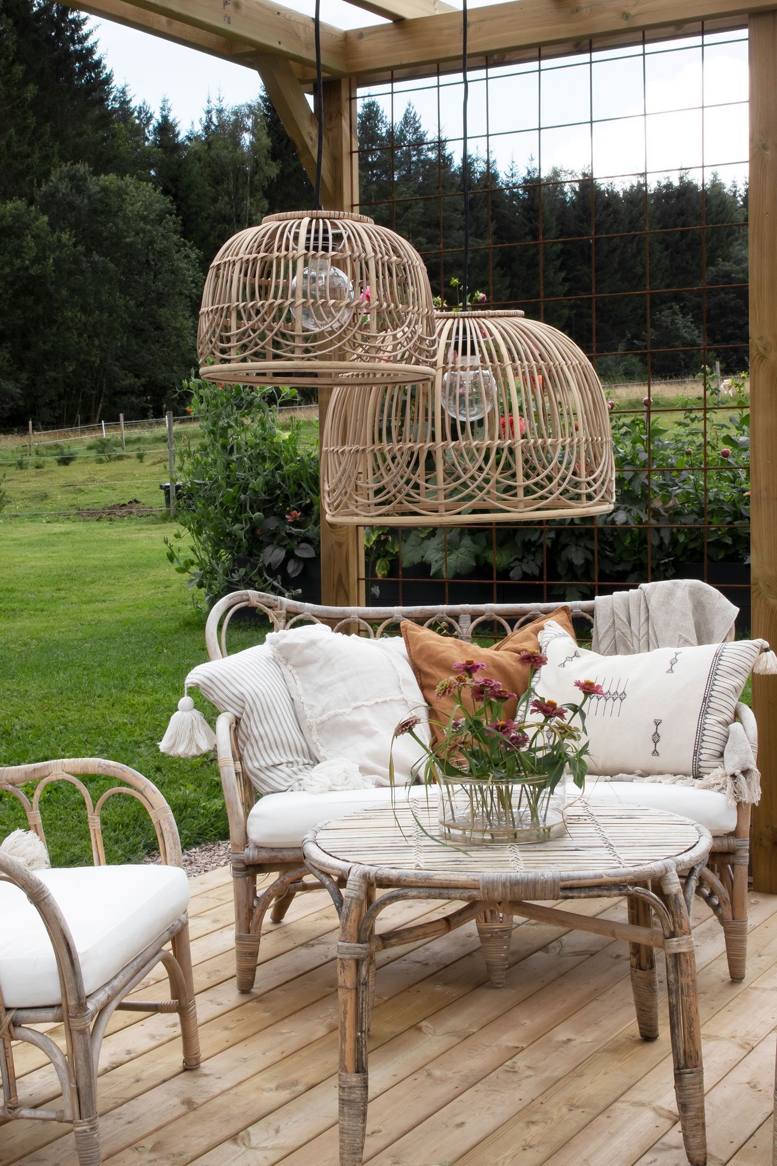 Globen Lighting Bali 35 35 Bildschirm Natur