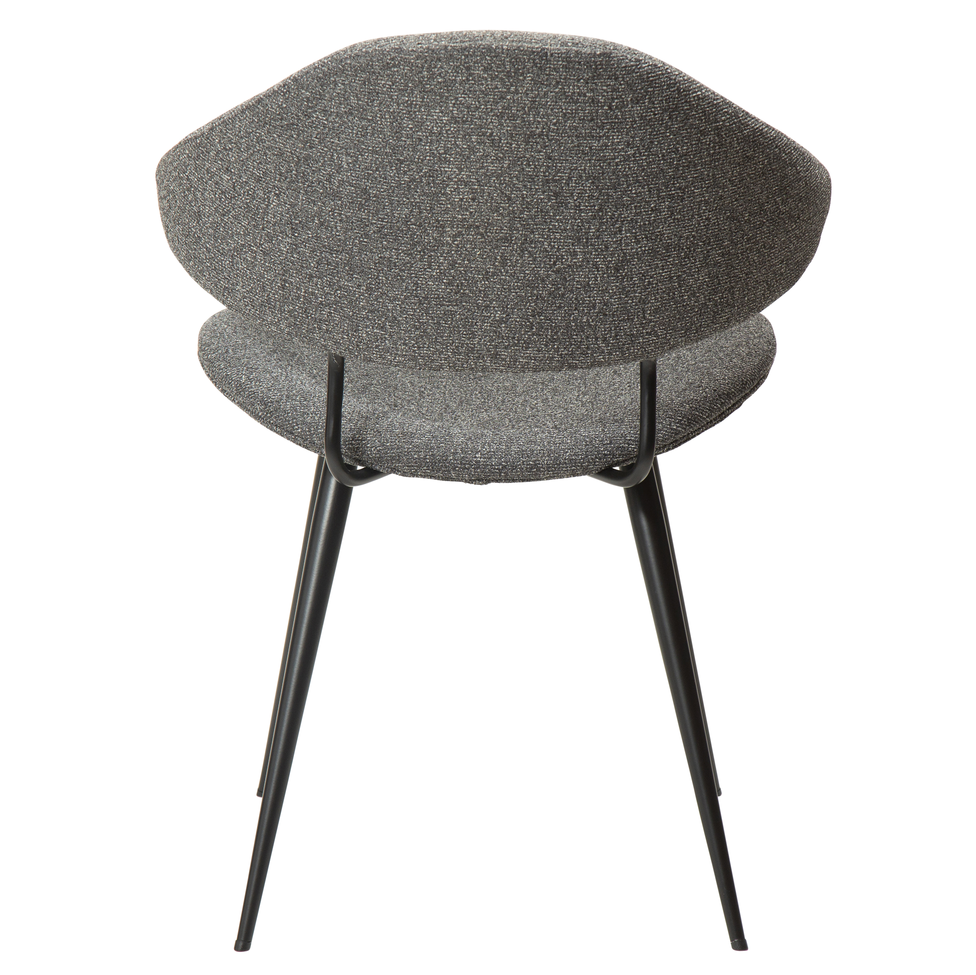 Dan Form Napoleon spisestol boucle grå/svart