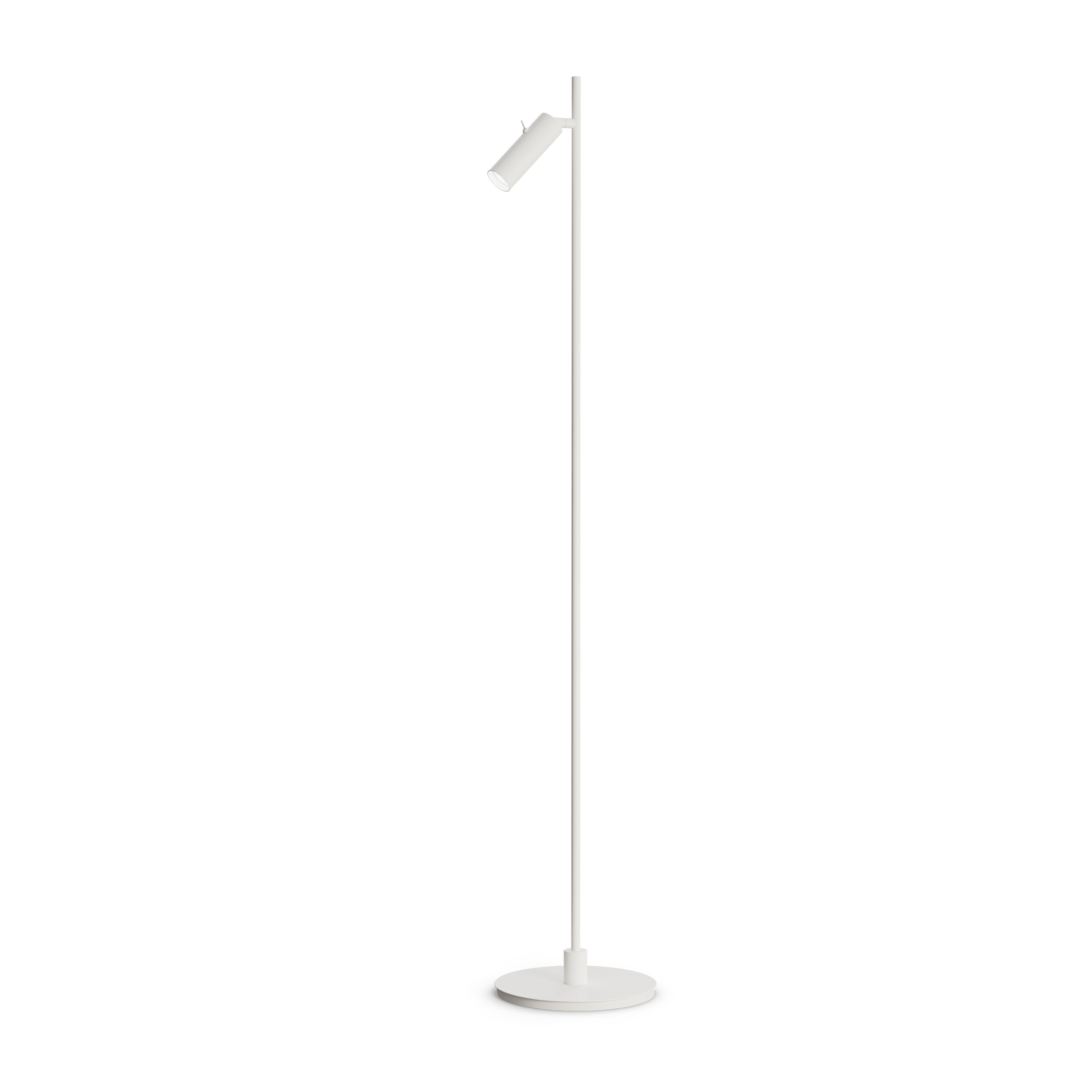 Pipeline Golvlampa Mattvit Enkel