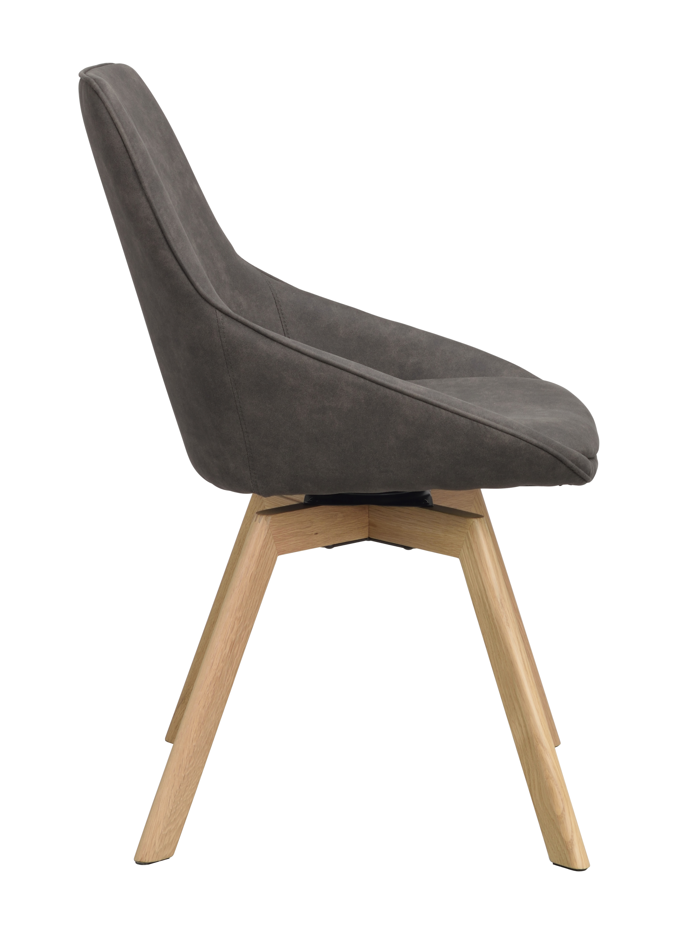 Rowico Home Alison Matstol Mörkgrå Microfiber/Ek