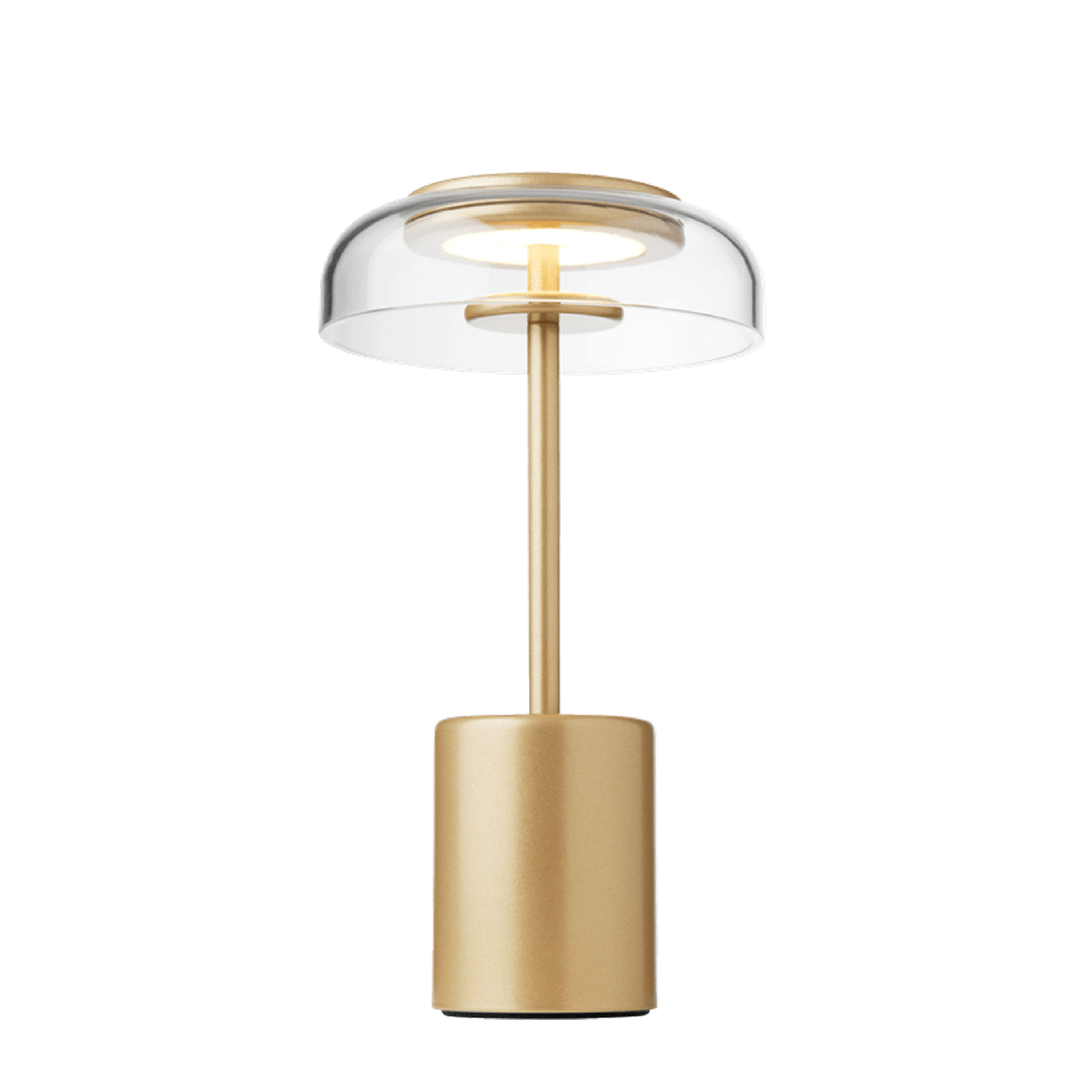 Blossi Portabel Bordslampa Nordic Gold/Clear Mini