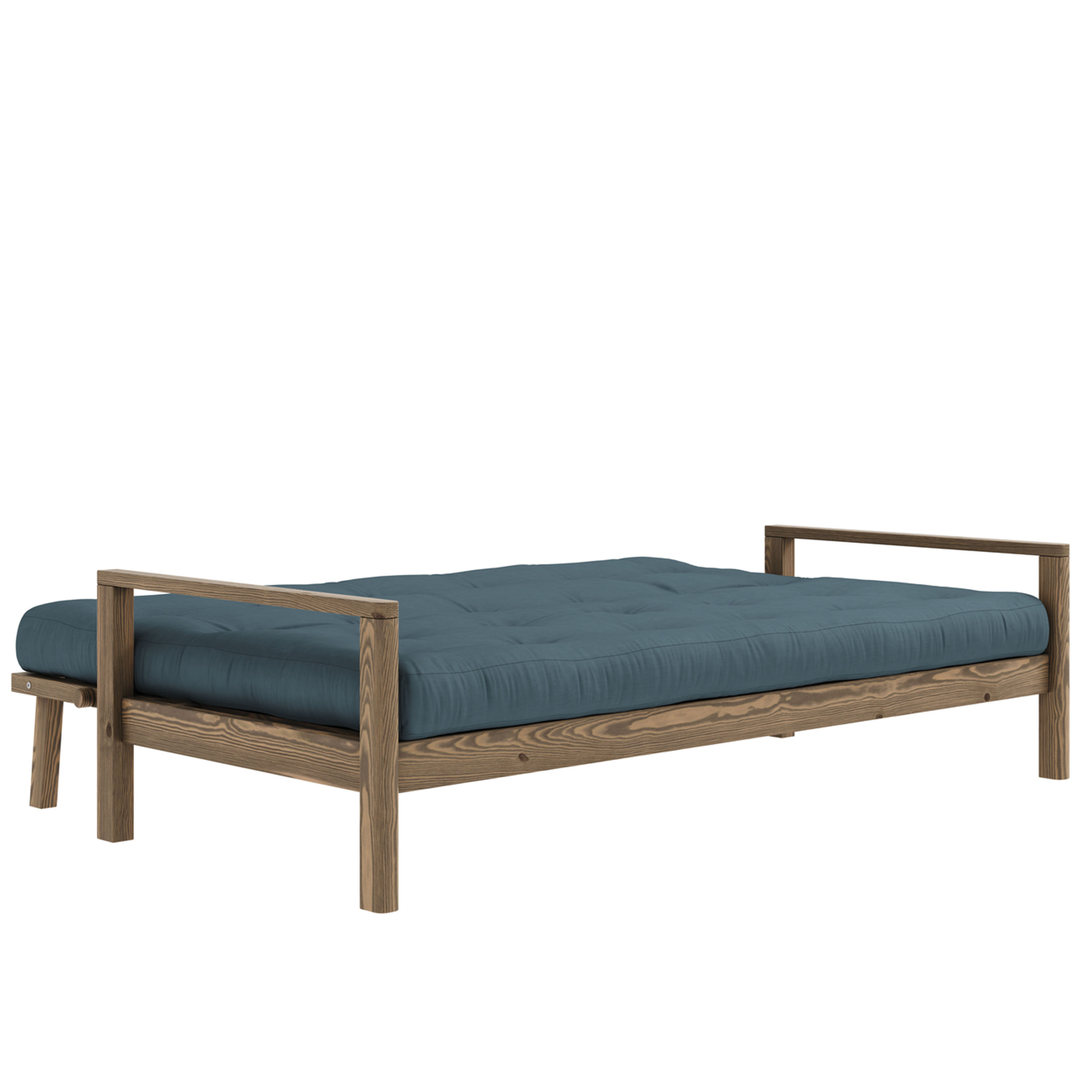 Karup Design Knob Schlafsofa Braun/Petrolblau 130cm