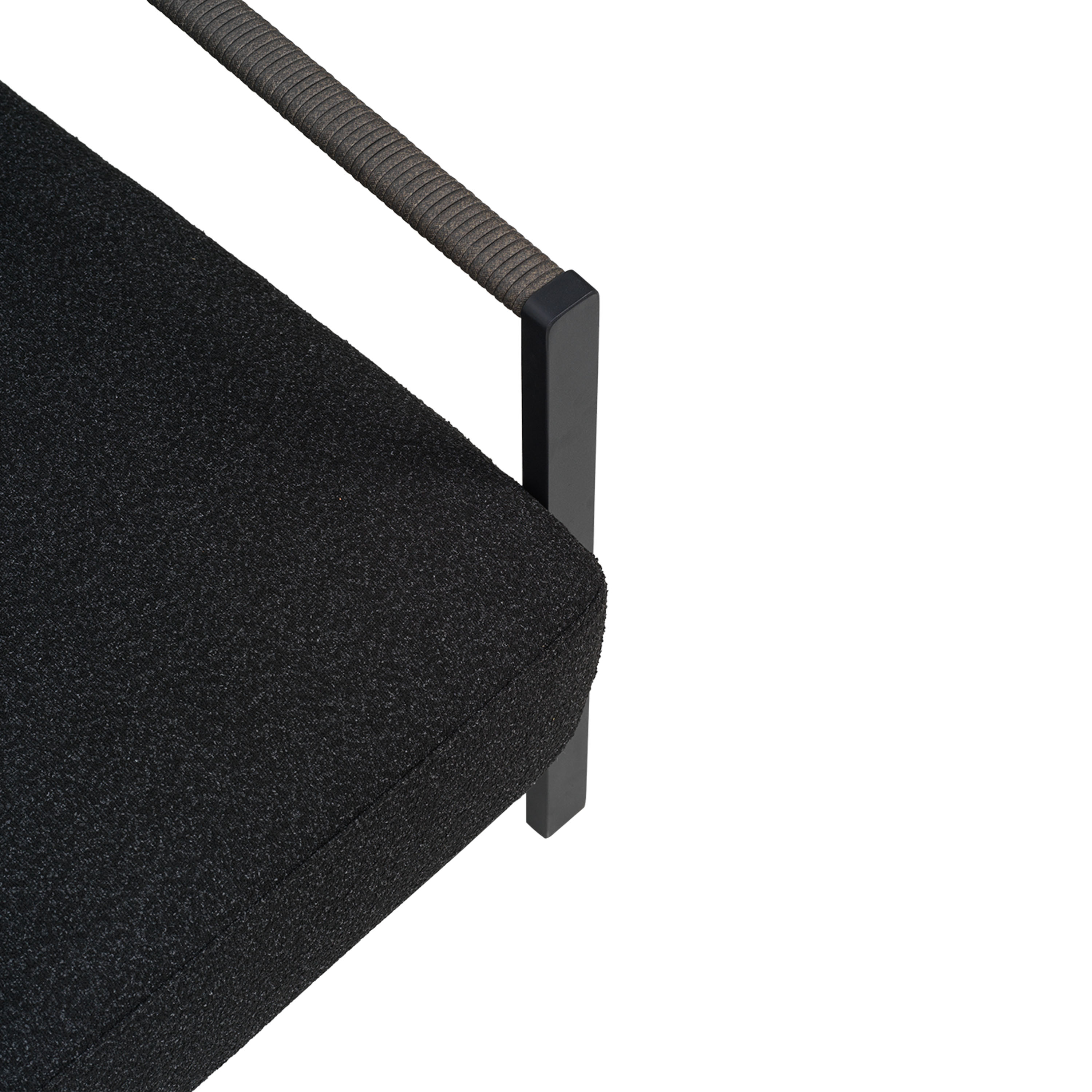 Brafab Lyra 2,5-sits Soffa Black/Teddy Black 193cm