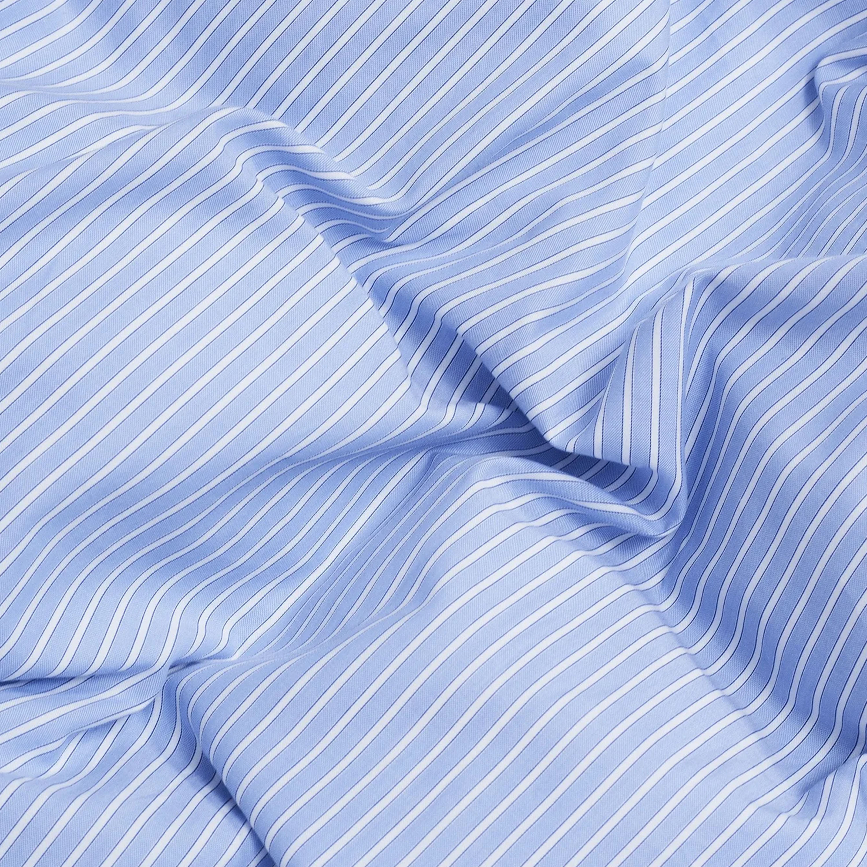 Magniberg Wall Street Oxford Dynetrekk Striped Light Blue 150x210