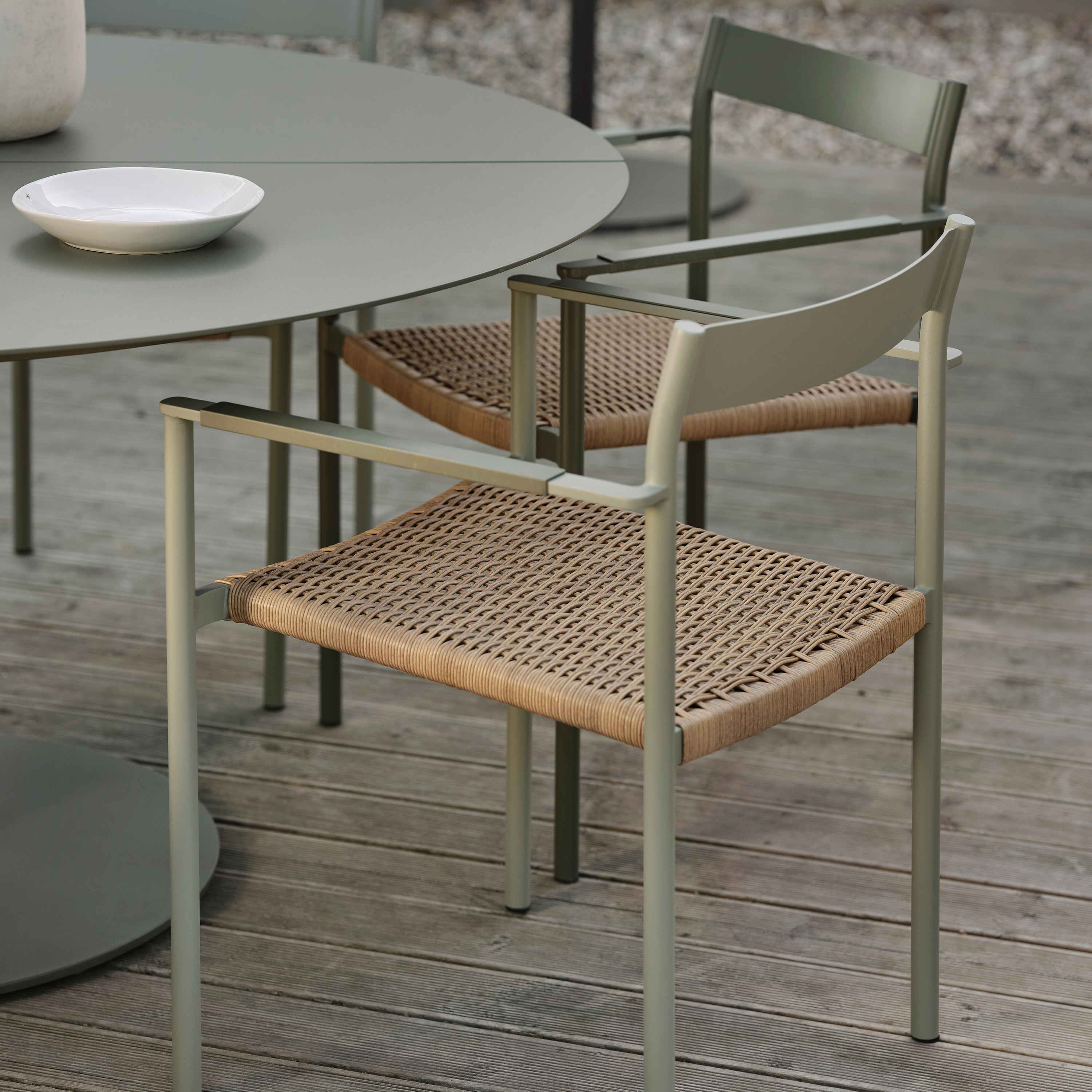 Brafab DK Karmstol Dusty Green/Natur