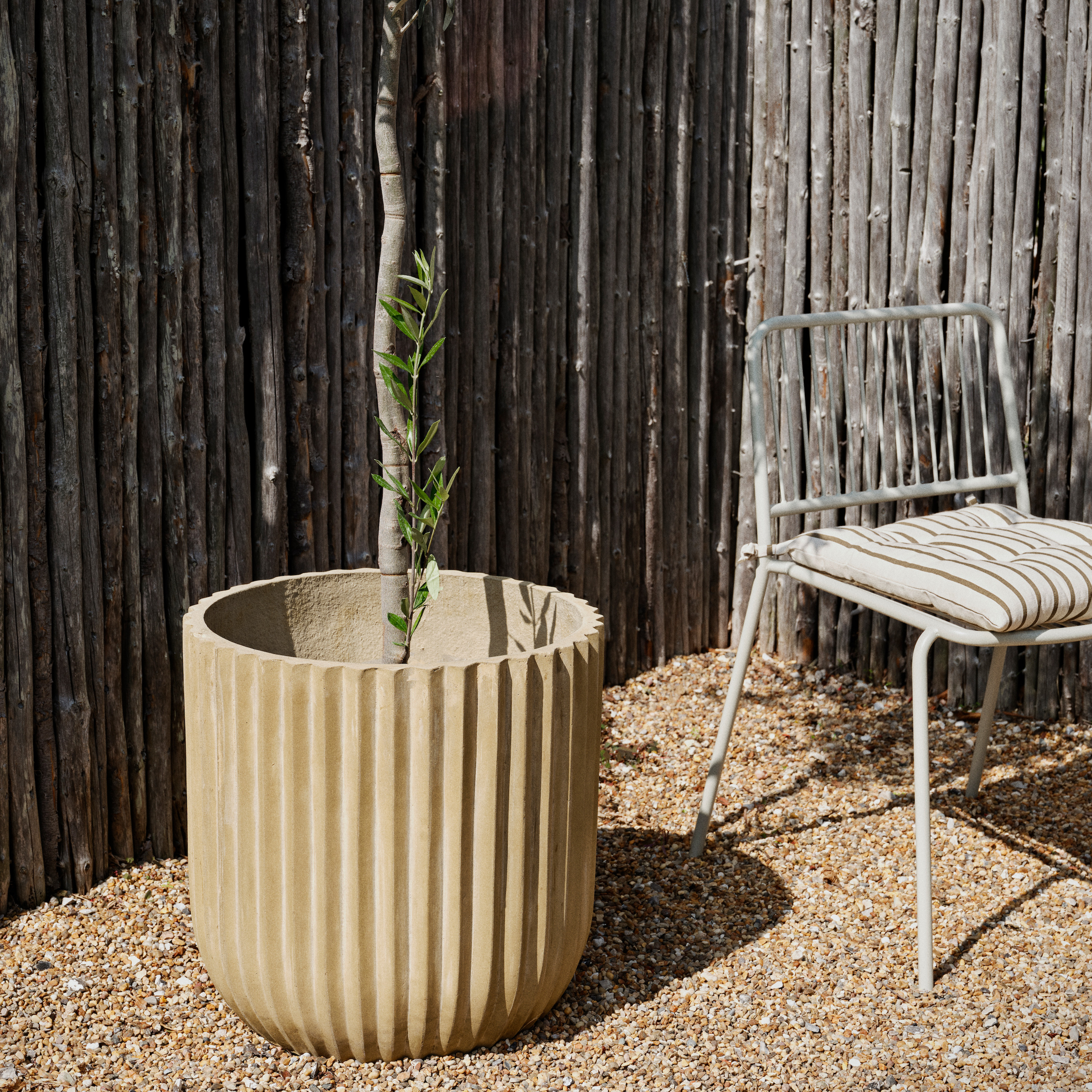 Broste Copenhagen Eden Matstol Beige Grey