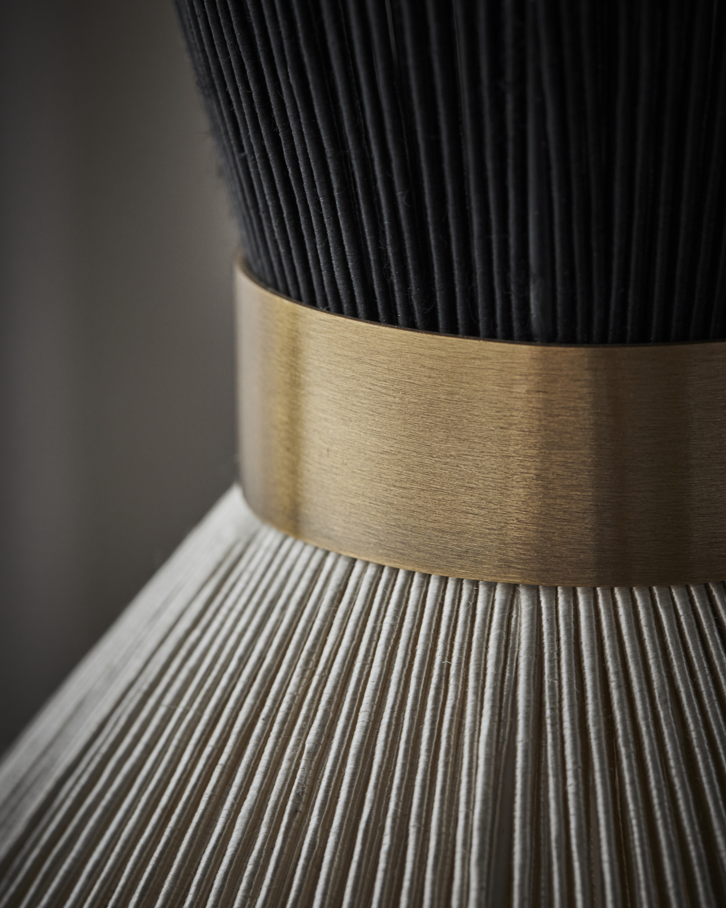 House Doctor Cord Kattolamppu Musta Ø25