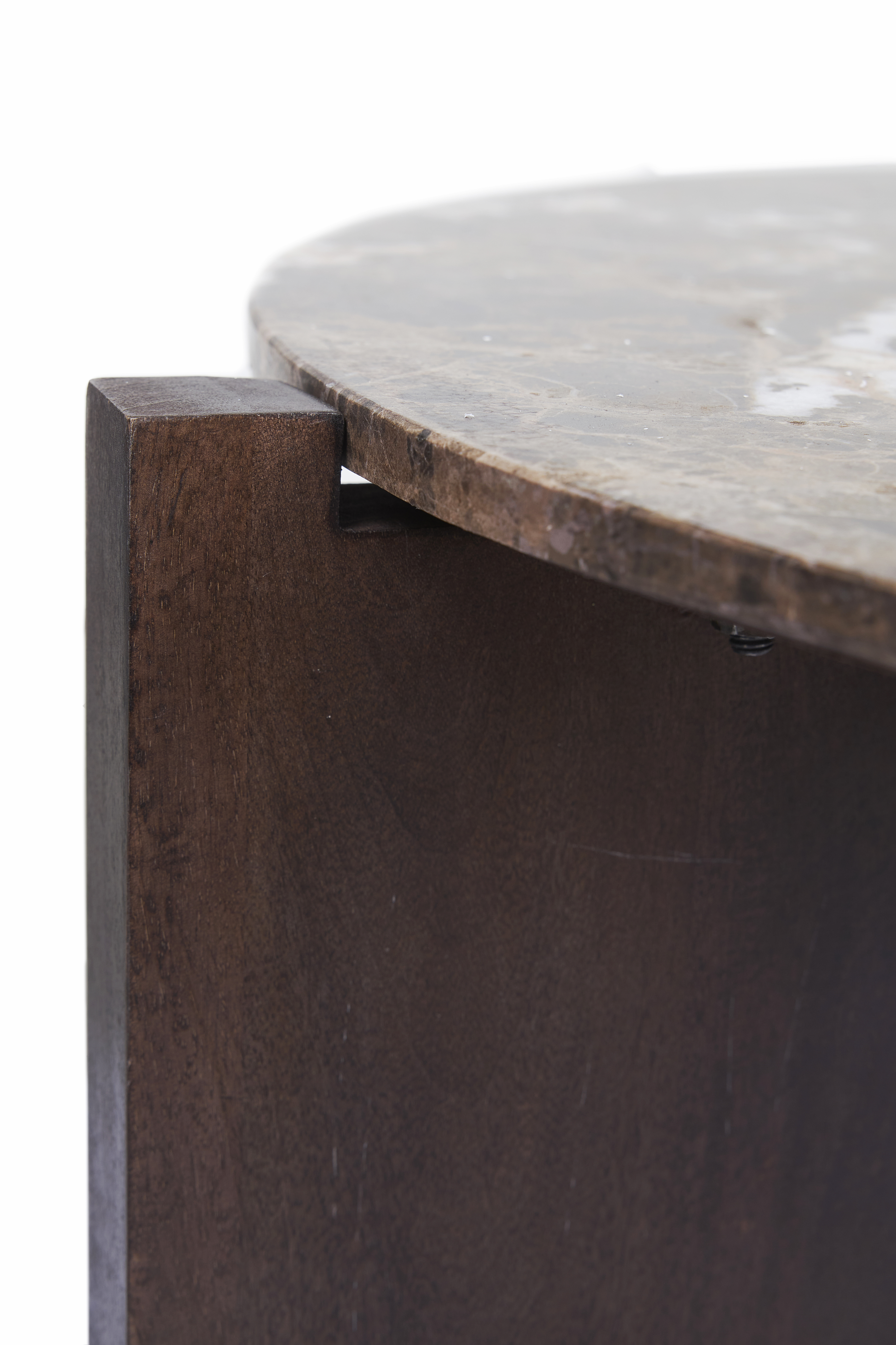 Jakobsdals Tabella Couchtisch aus Marmor Braun Ø100