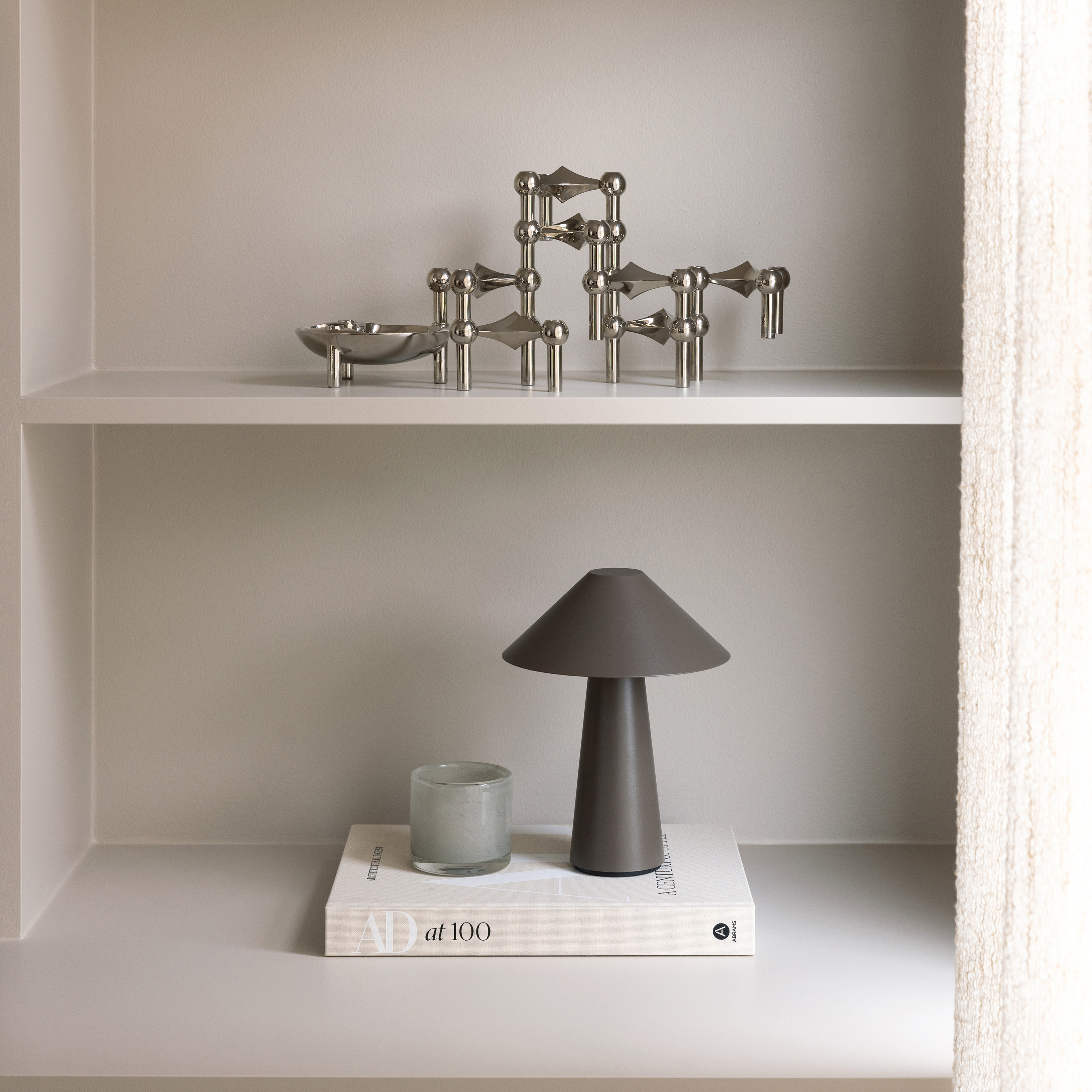 Globen Lighting Cannes Kannettava Pöytävalaisin Ruskea 26cm