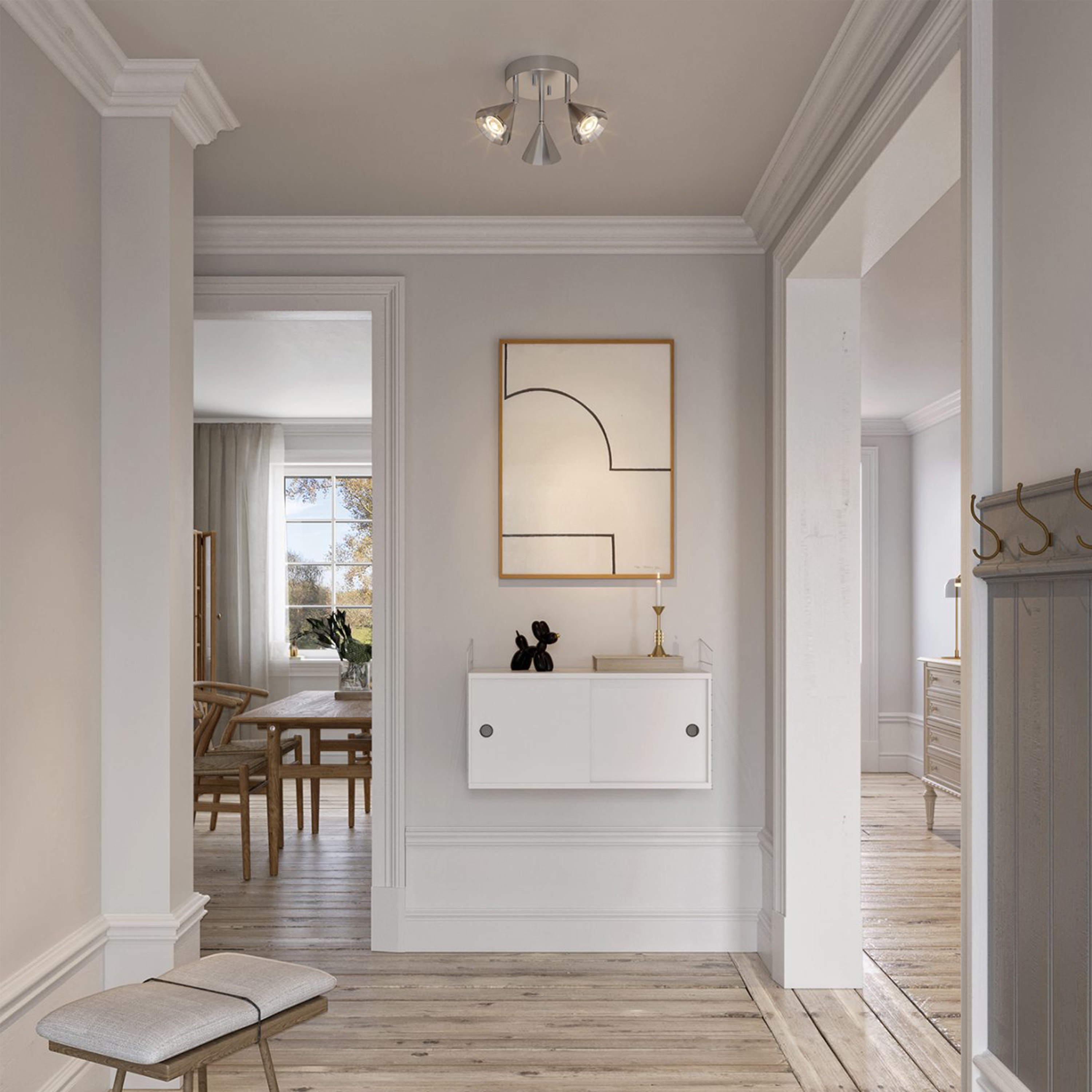 CO Bankeryd Rain 18 Spotlight Aluminium