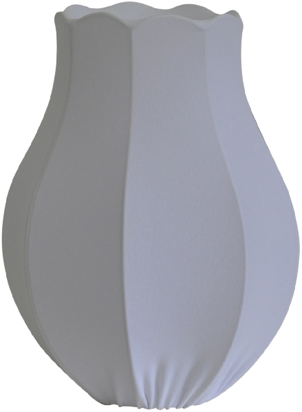 Hallbergs Belysning - Tulip Lampskärm Stretch Vit Lyx Ø25