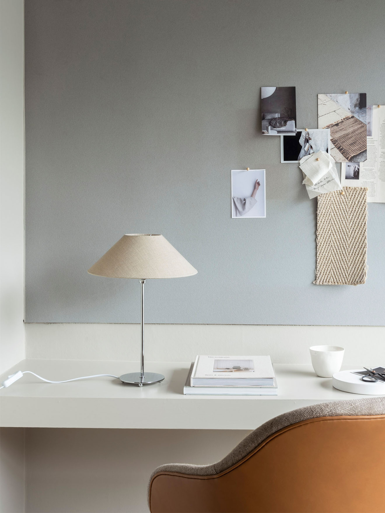 Watt &amp; Veke Line Lampfot Silver 35cm