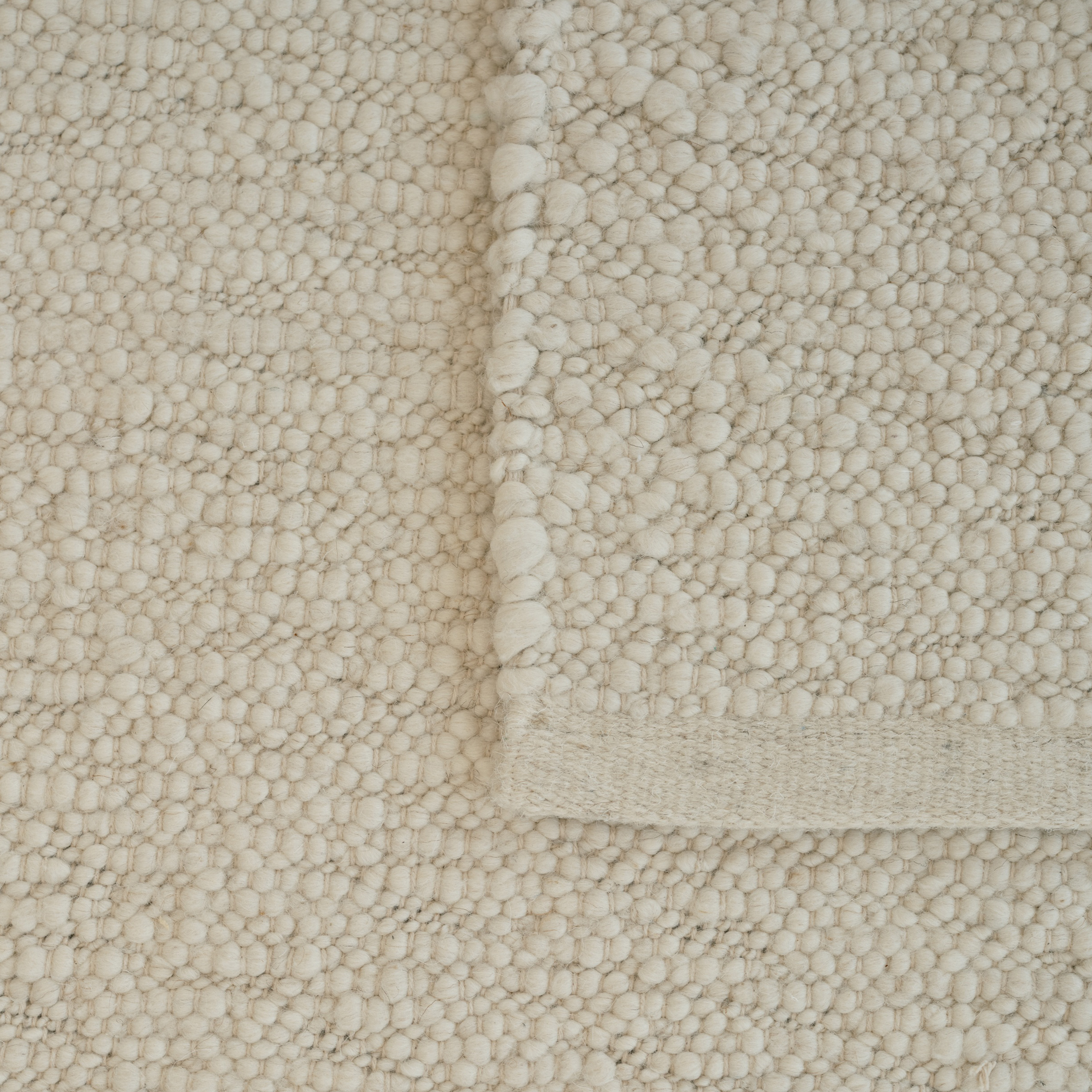 Linie Design Pebbled Poem Wollteppich White 200x300