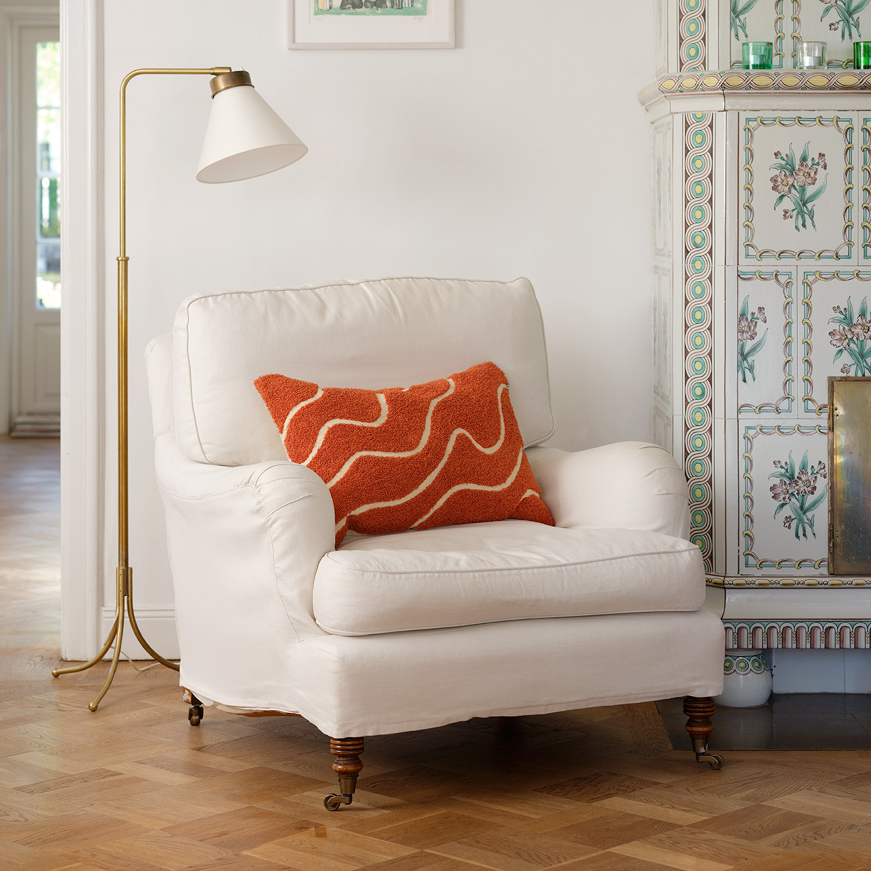 Chhatwal &amp; Jonsson Kashi  Tyynyliina Aprikoosi Oranssi 40x60 cm