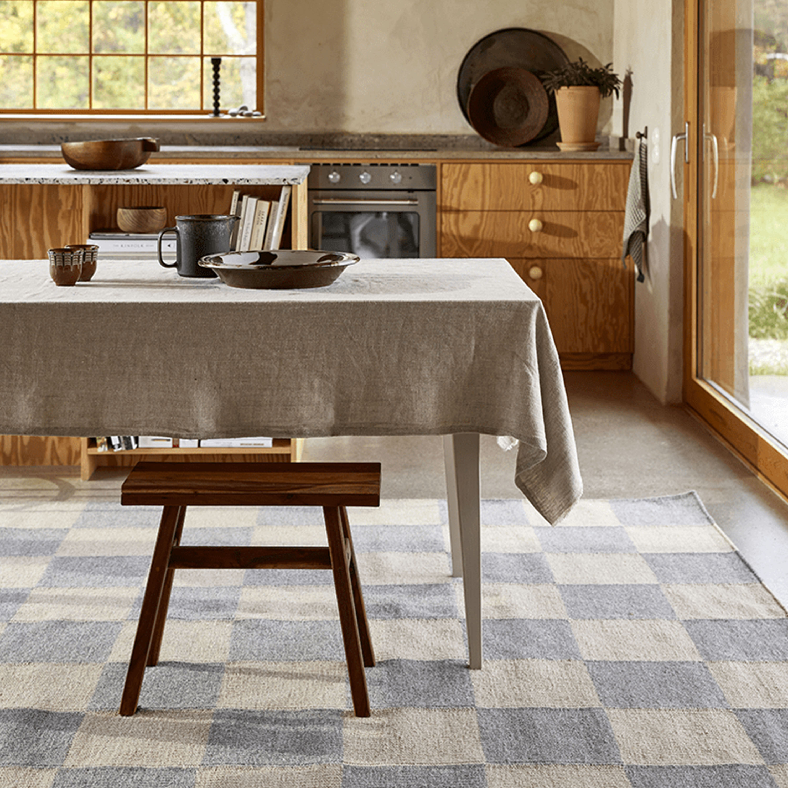 Classic Collection Teppe Square Grå/Natur 300x400