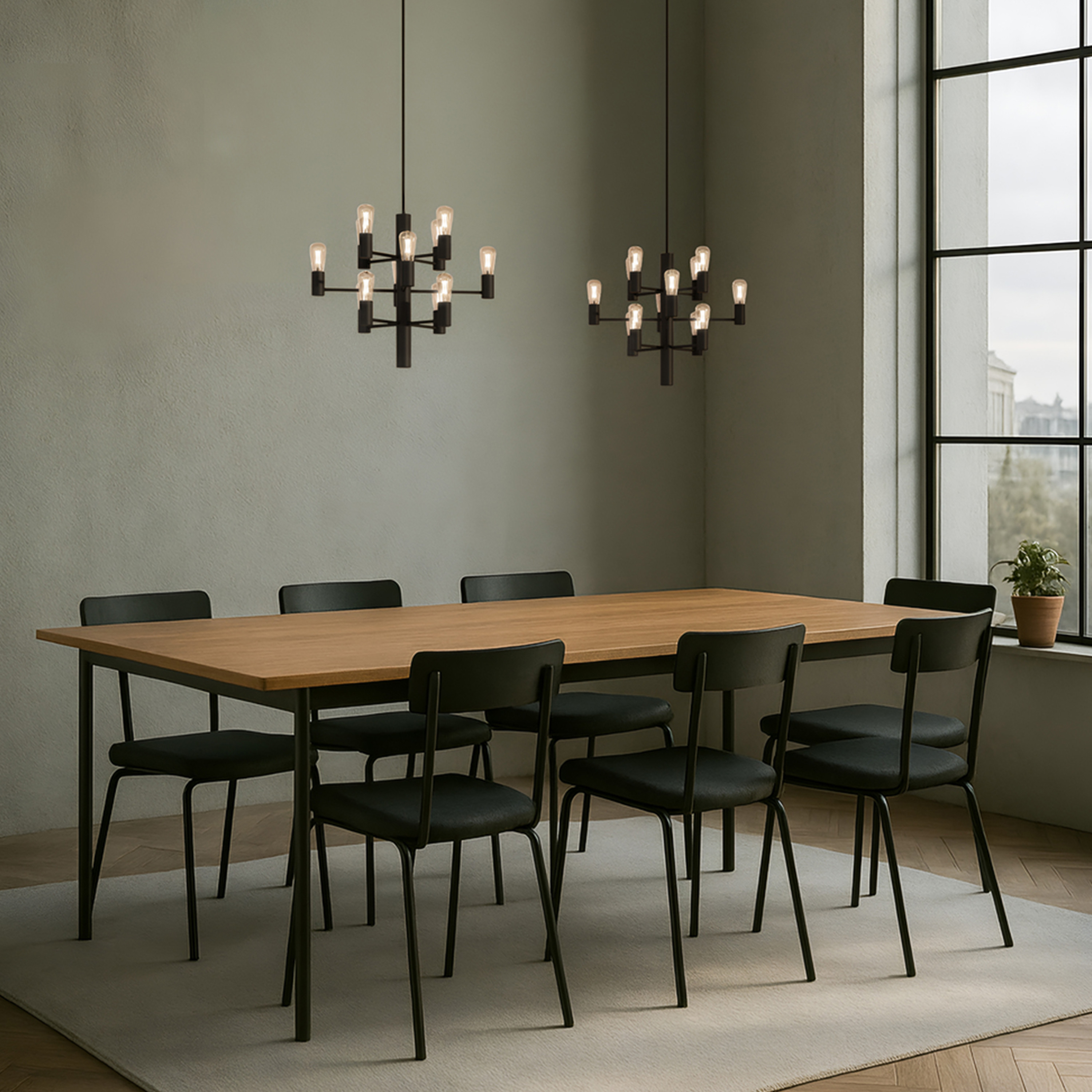 Herstal Manola Mini 12 Taklampa Svart