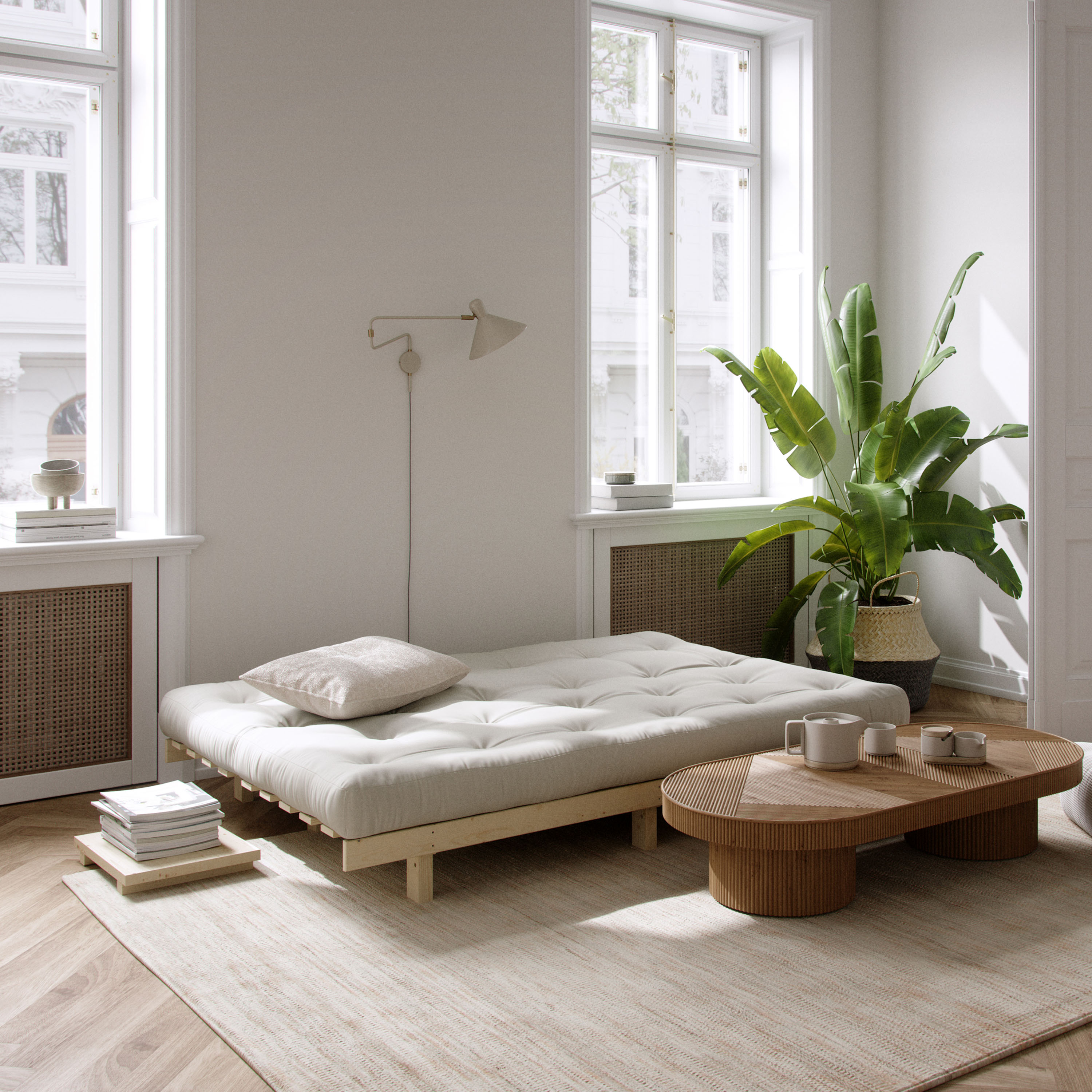 Karup Design Lean Vuodesohva Natur/Natural 190cm