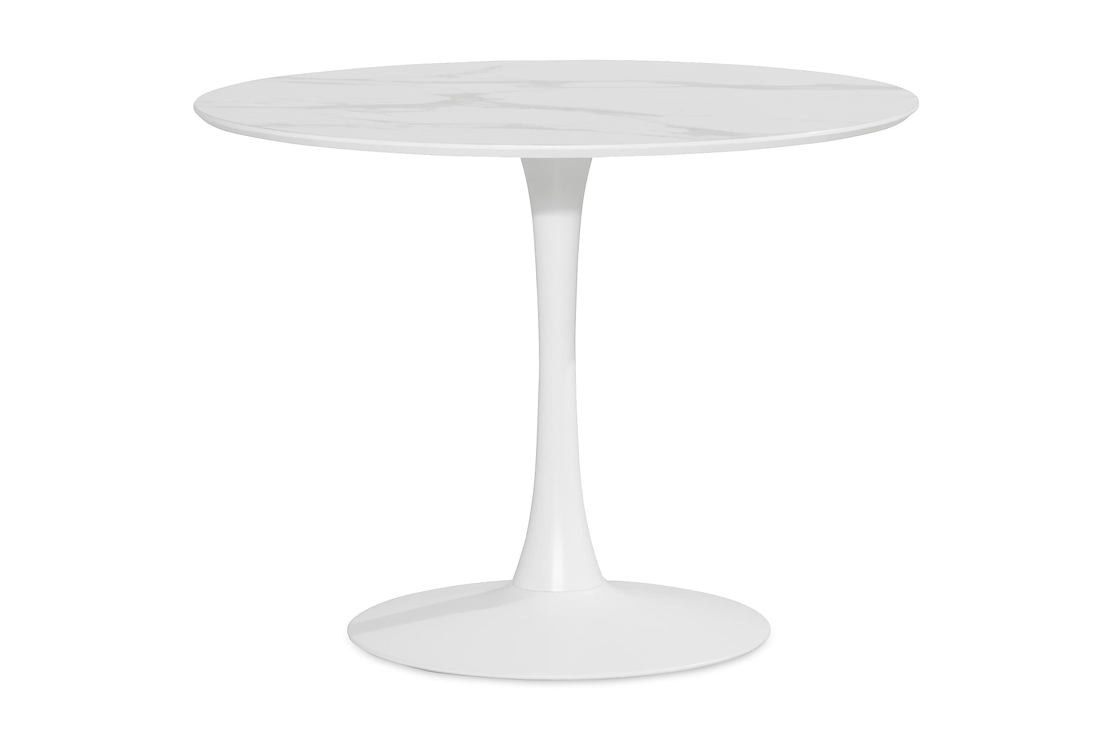 Nordic Home - Nathalie Spisebord Hvit Ø 100