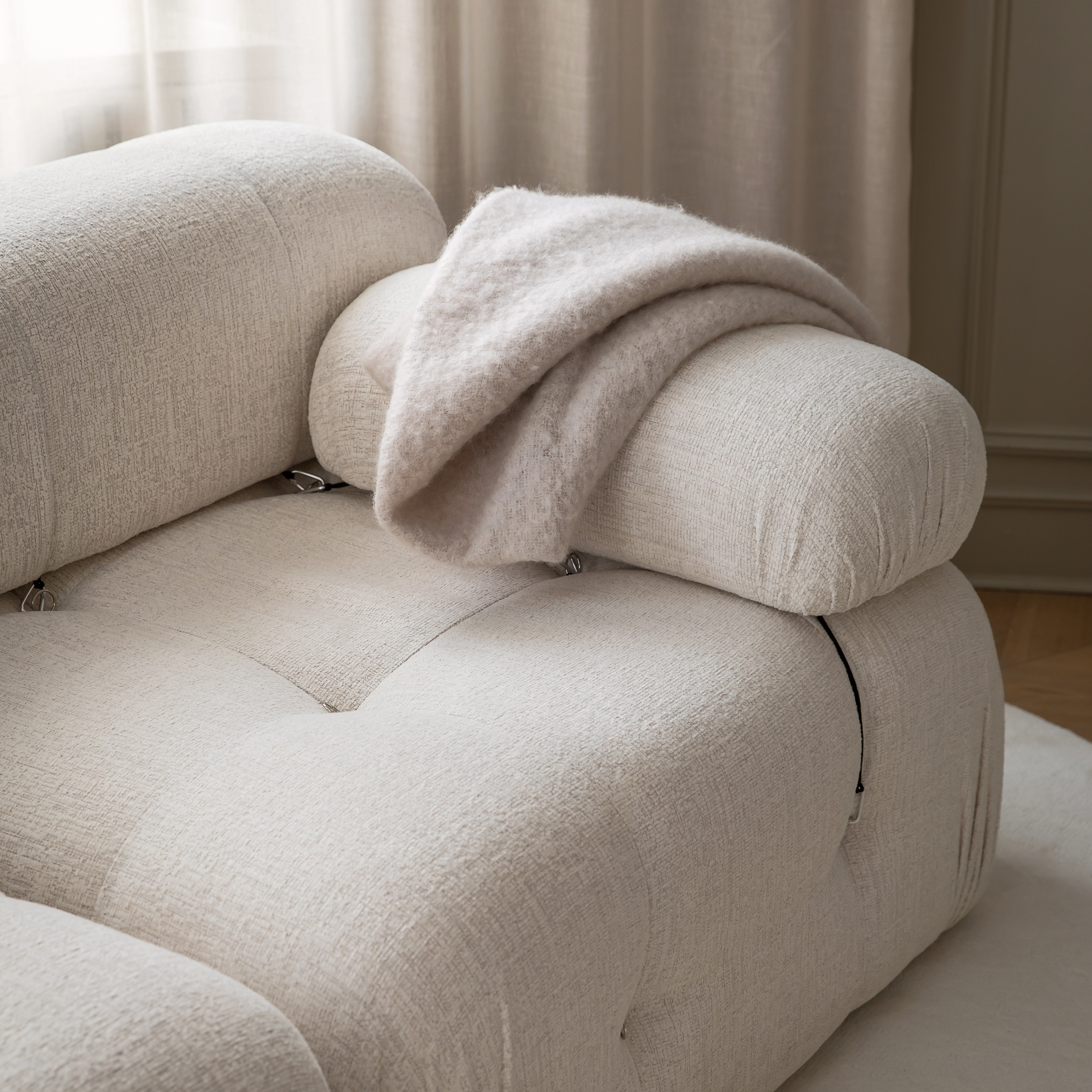 Sleepo Collection Blanca 3-sits Soffa Cream