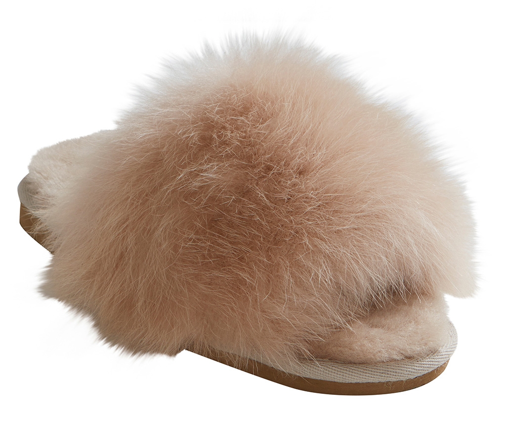 Shepherd - Tessan Tohvelit Beige 38 - Fårskinn