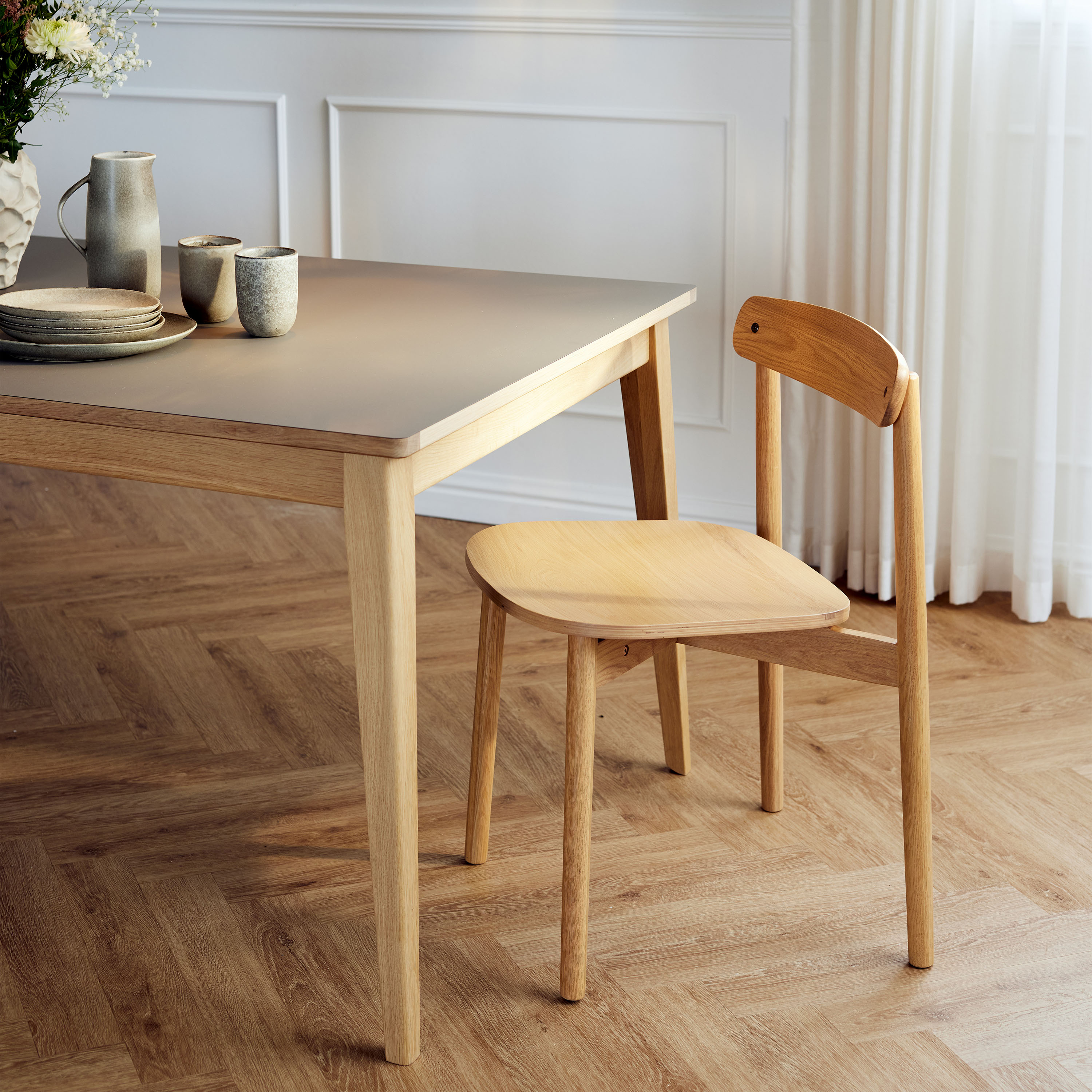 Andersen Furniture T3 Ruokapöytä Tammi/Grigio Londra 200x95