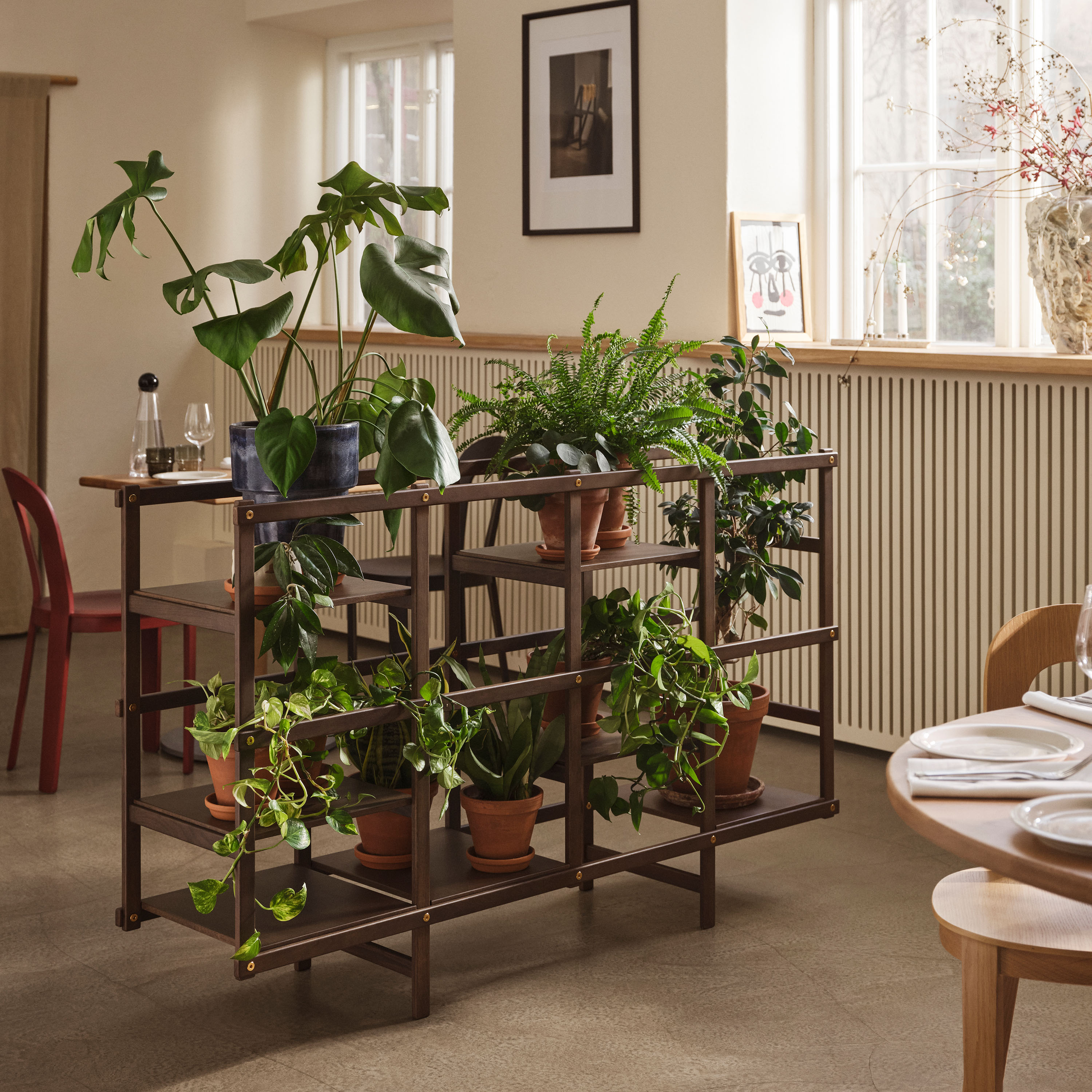 Design House Stockholm Frame Hylla Dark Oak 95x154