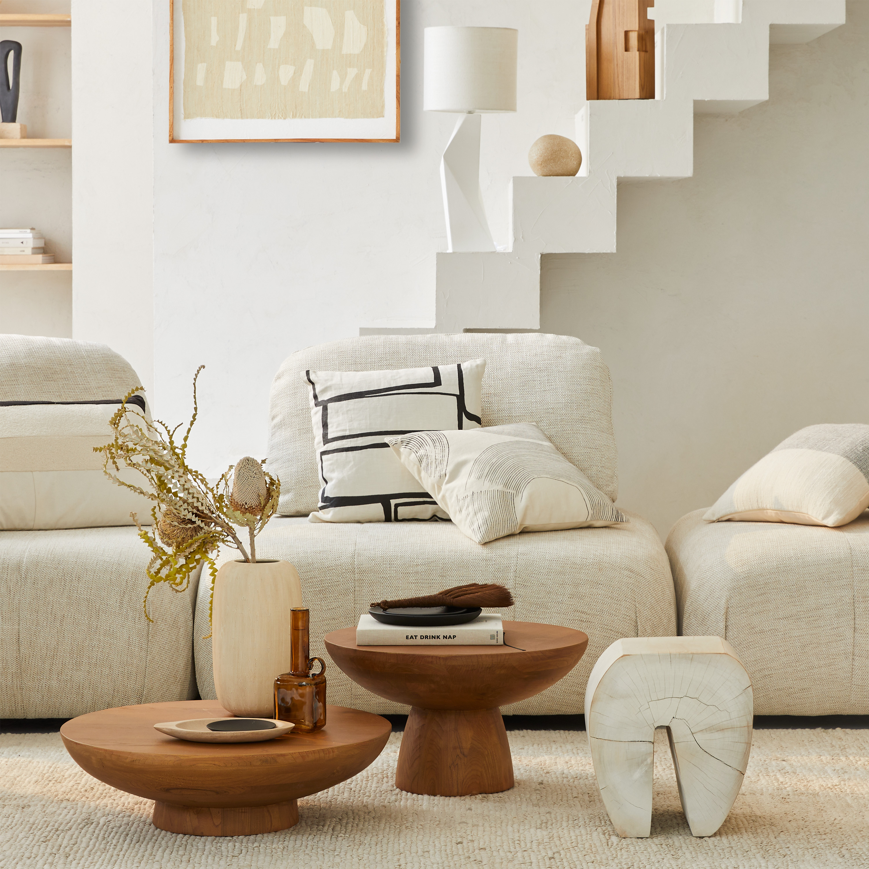Urban Nature Culture Rotondo Sohvapöytä Sunkay Wood L