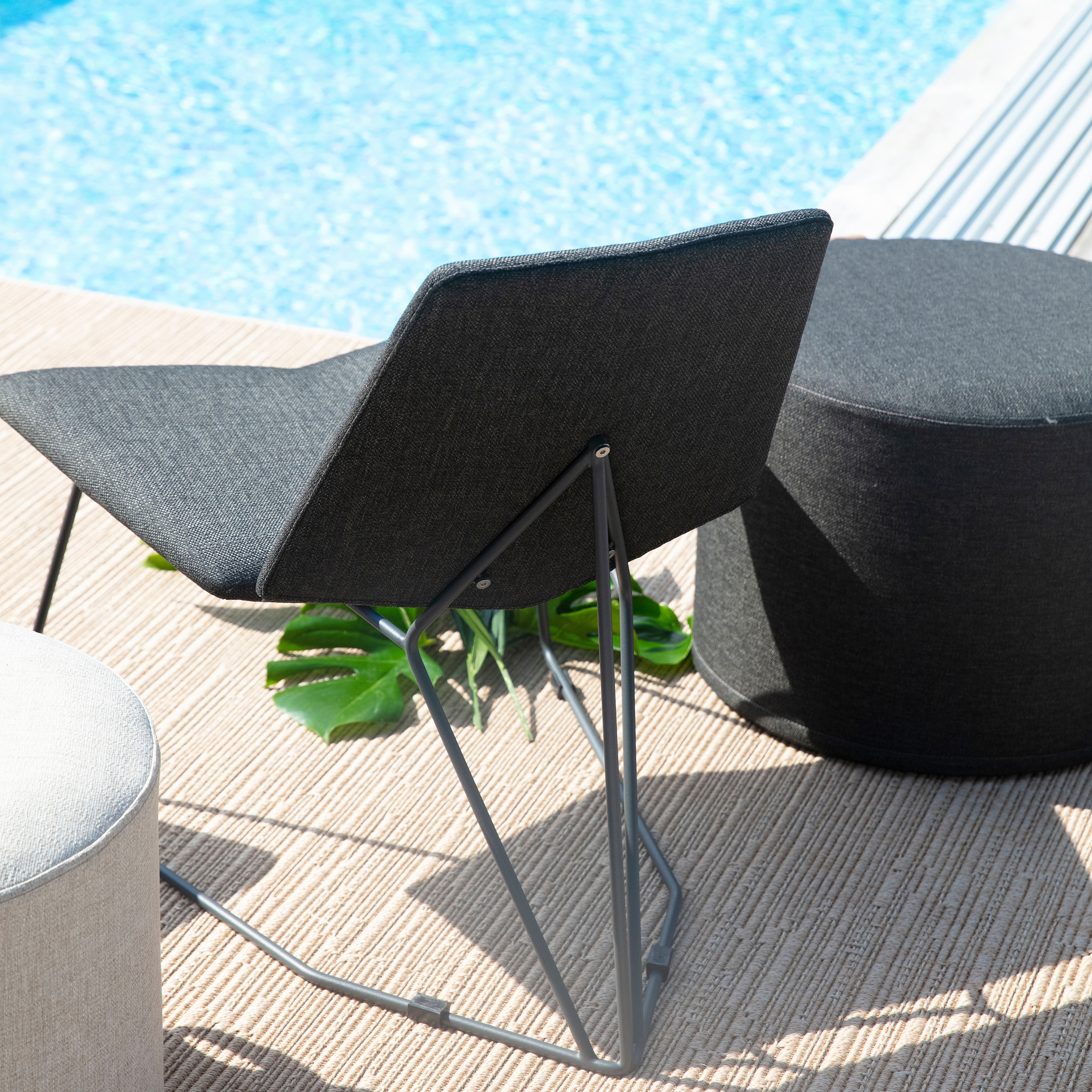 Brafab Pollux Loungestol Antracit/Nearly Black