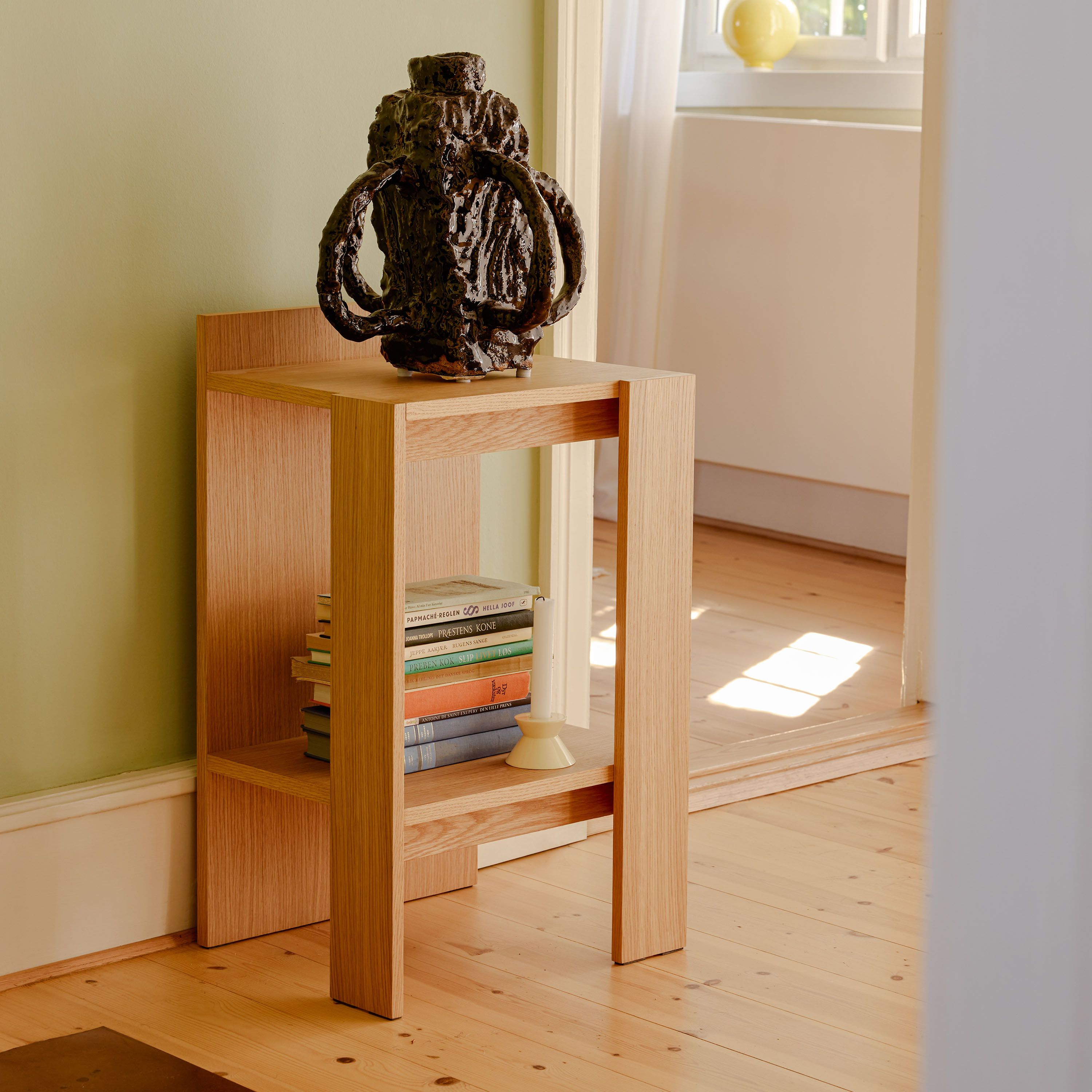 Hübsch Merge Nattbord Natural 70x42