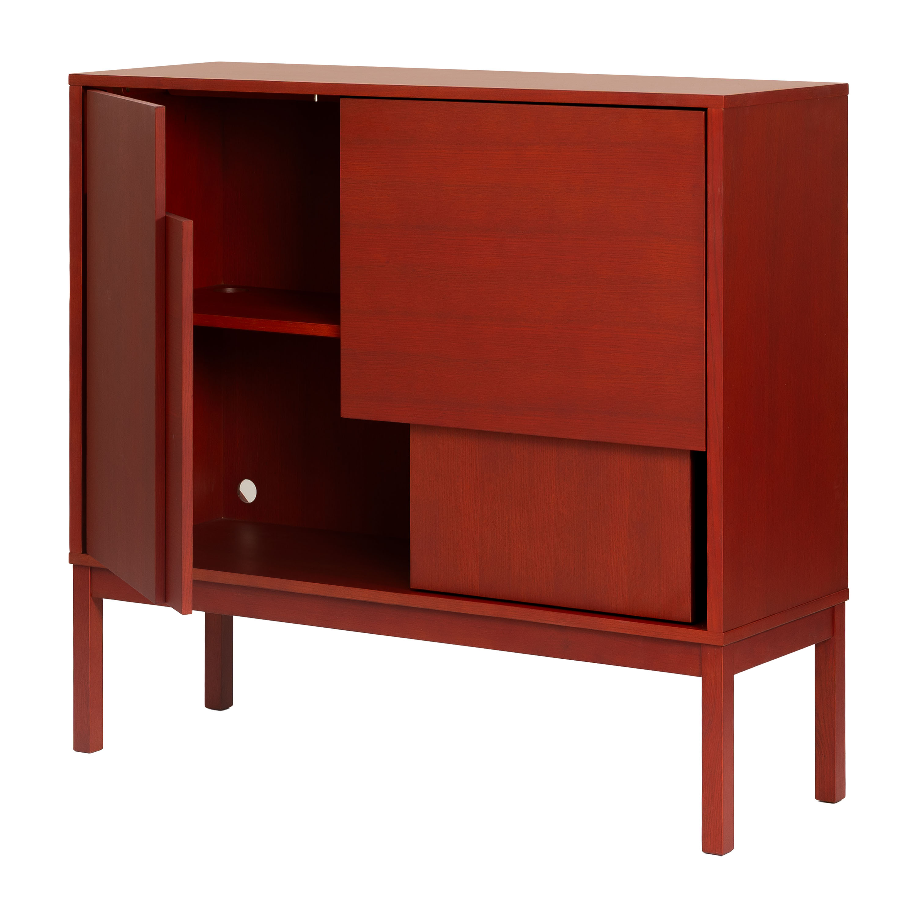 Design House Stockholm Layer Sideboard Red 110x120