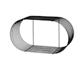 Curva Vägghylla Black 61cm