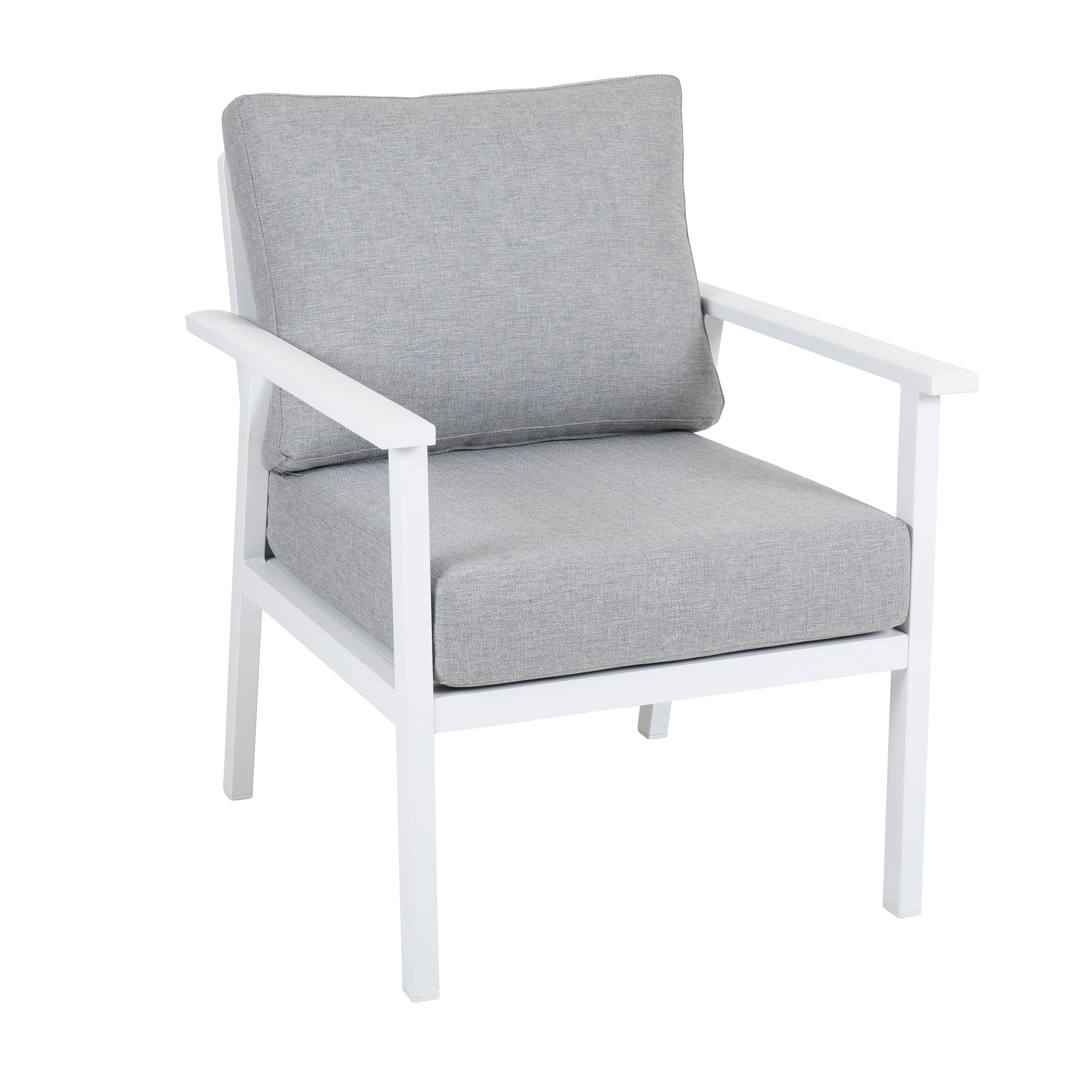 Brafab - Samvaro Loungestol Vit/Pearl Grey 69cm