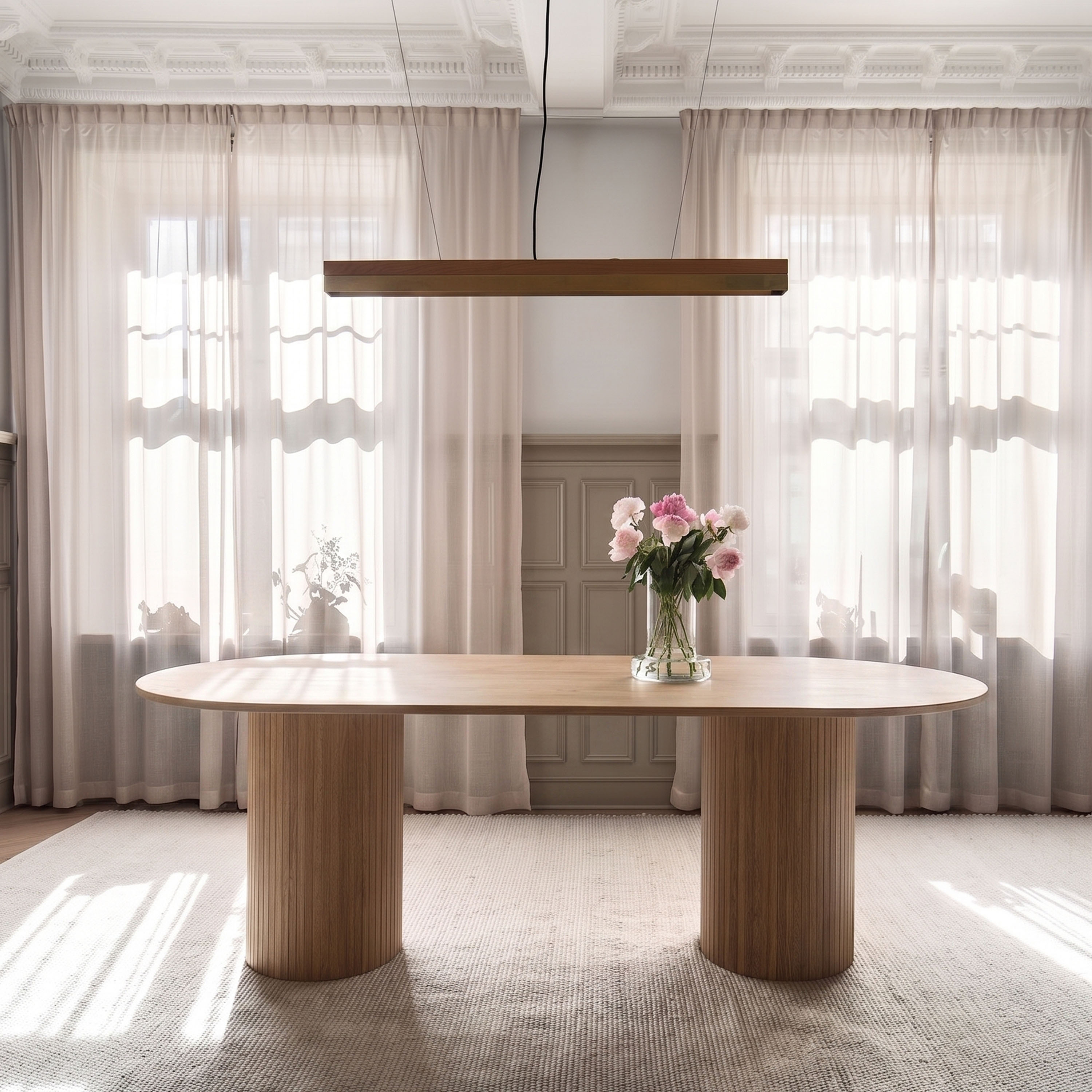 Sleepo Collection Adele Dining Table White Oiled Oak 220x100