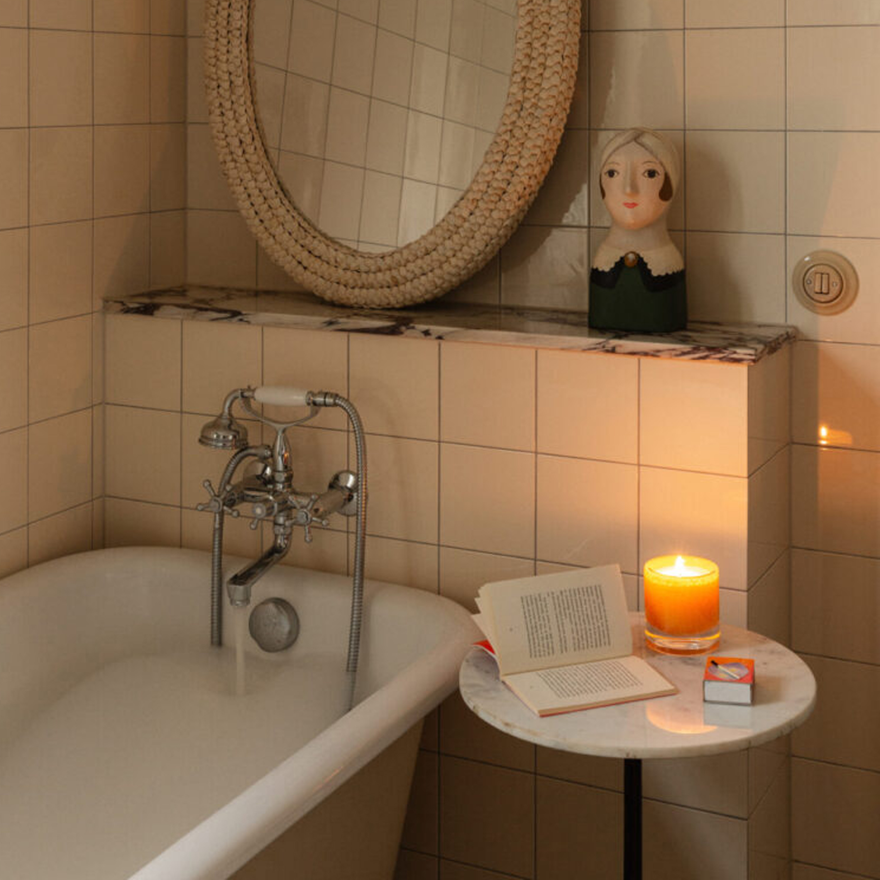 Olsson &amp; Jensen Rionne sidebord beige 66x41