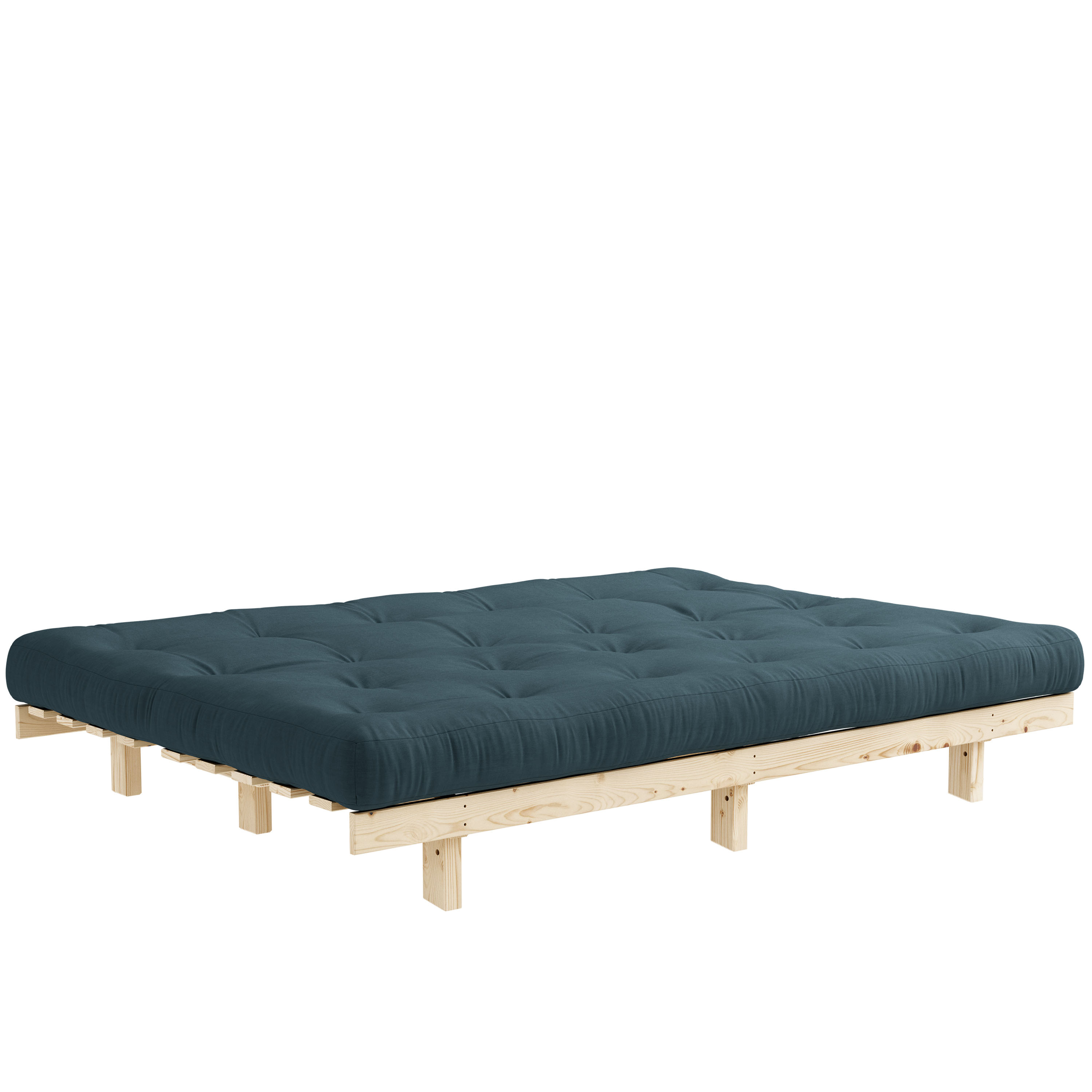 Karup Design Lean Vuodesohva Natur/Petrol Blue 190cm