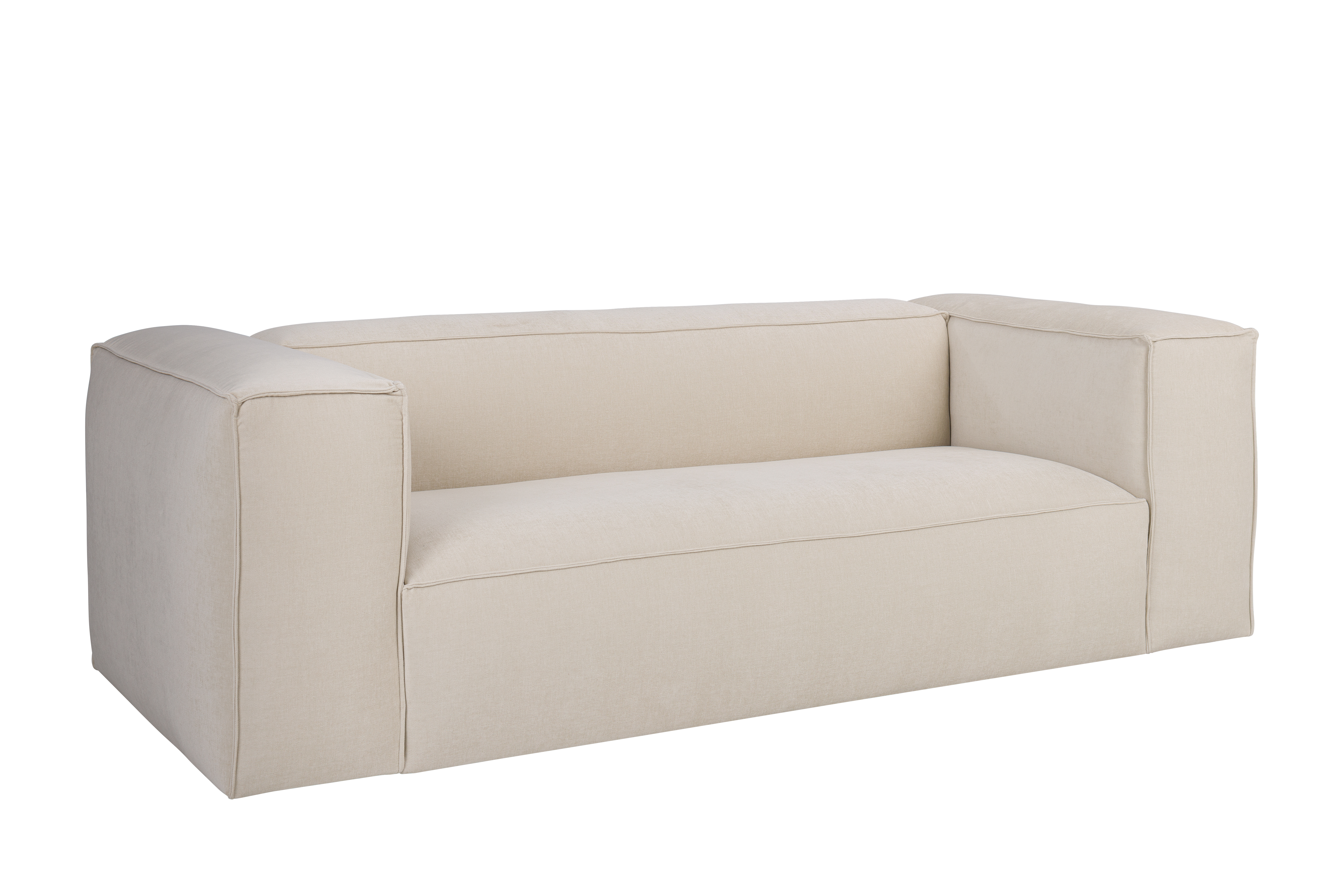 Sleepo Collection Luca 3-sits Soffa Creme 235cm