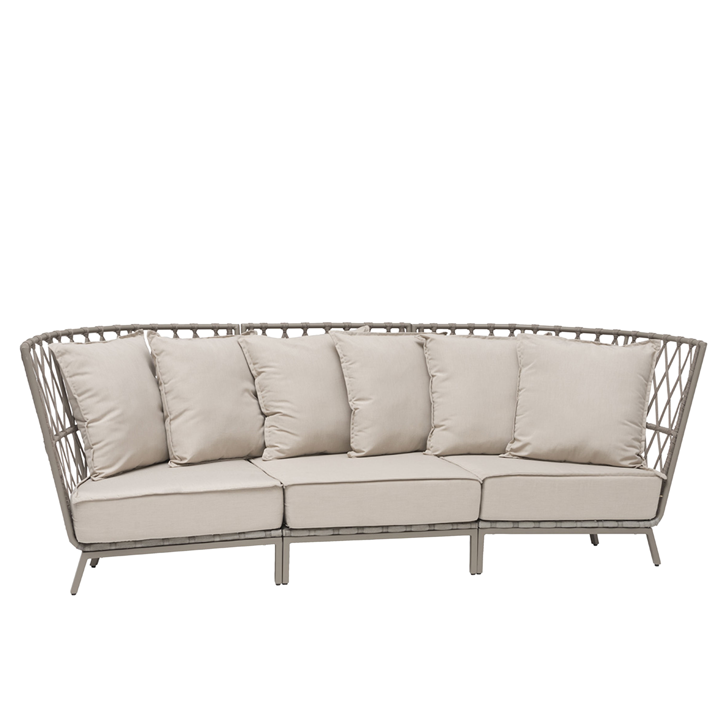 Jet Set 3-Sitzer Loungesofa Beige 274cm
