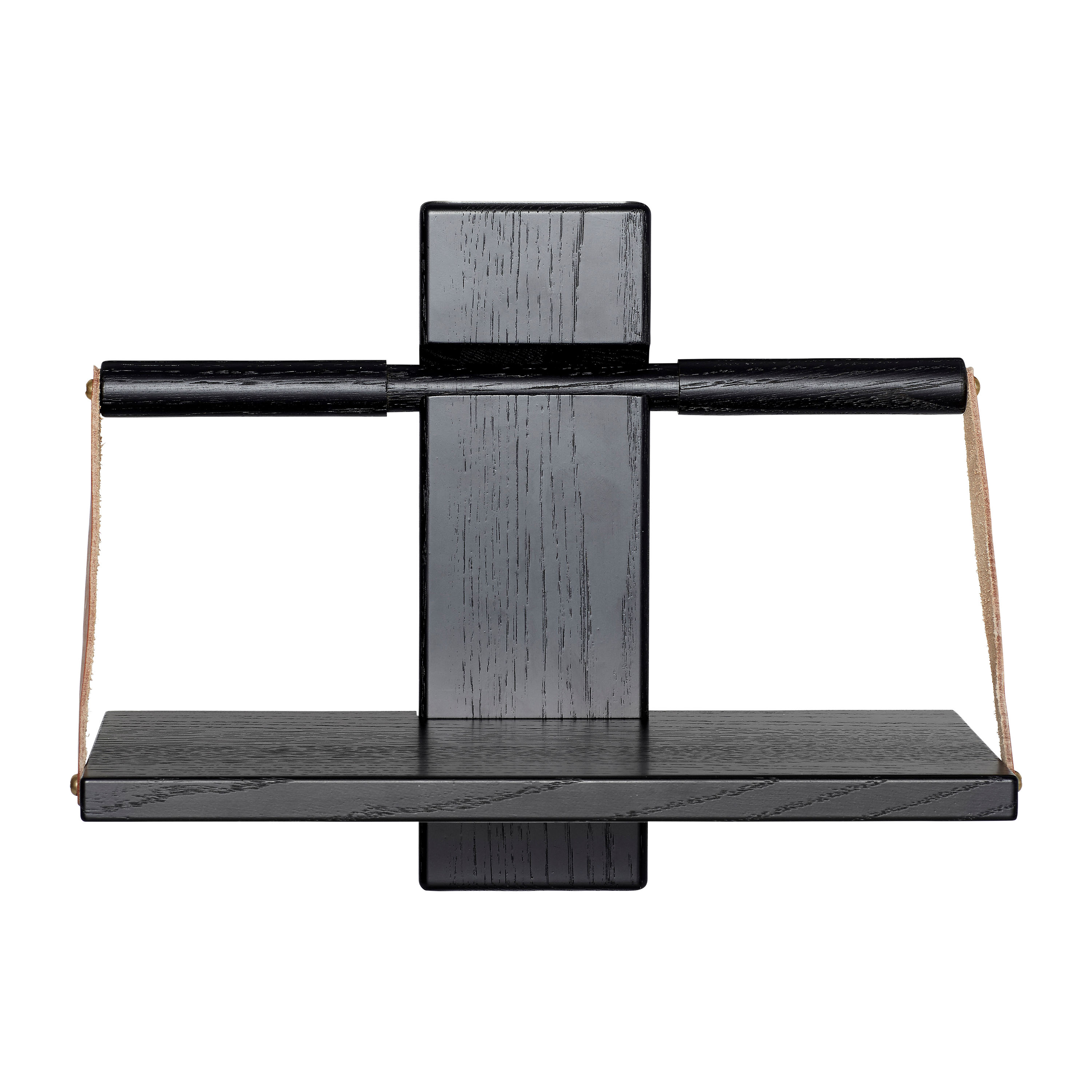 Wood Wall Seinähylly Musta Small