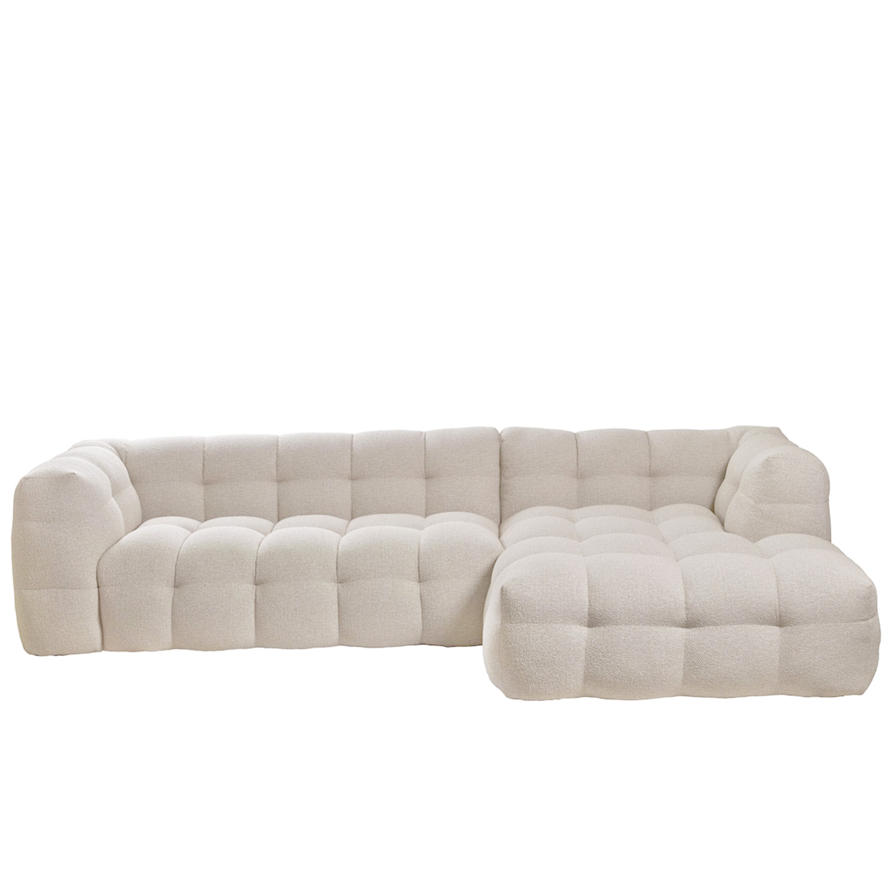 Billie Divansofa Rechts Beige Bouclé