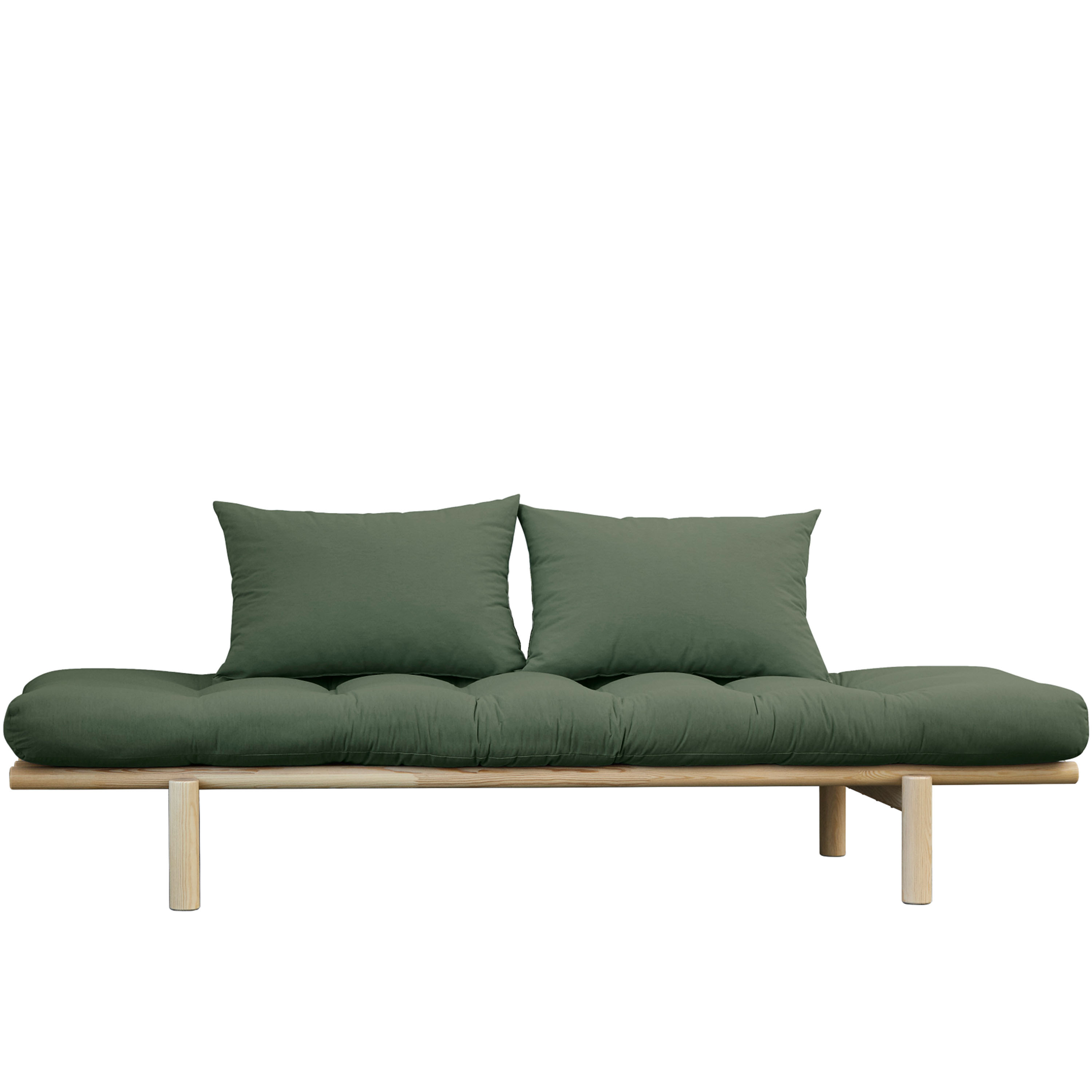 Pace Dagbädd Natur/Olive Green 200cm