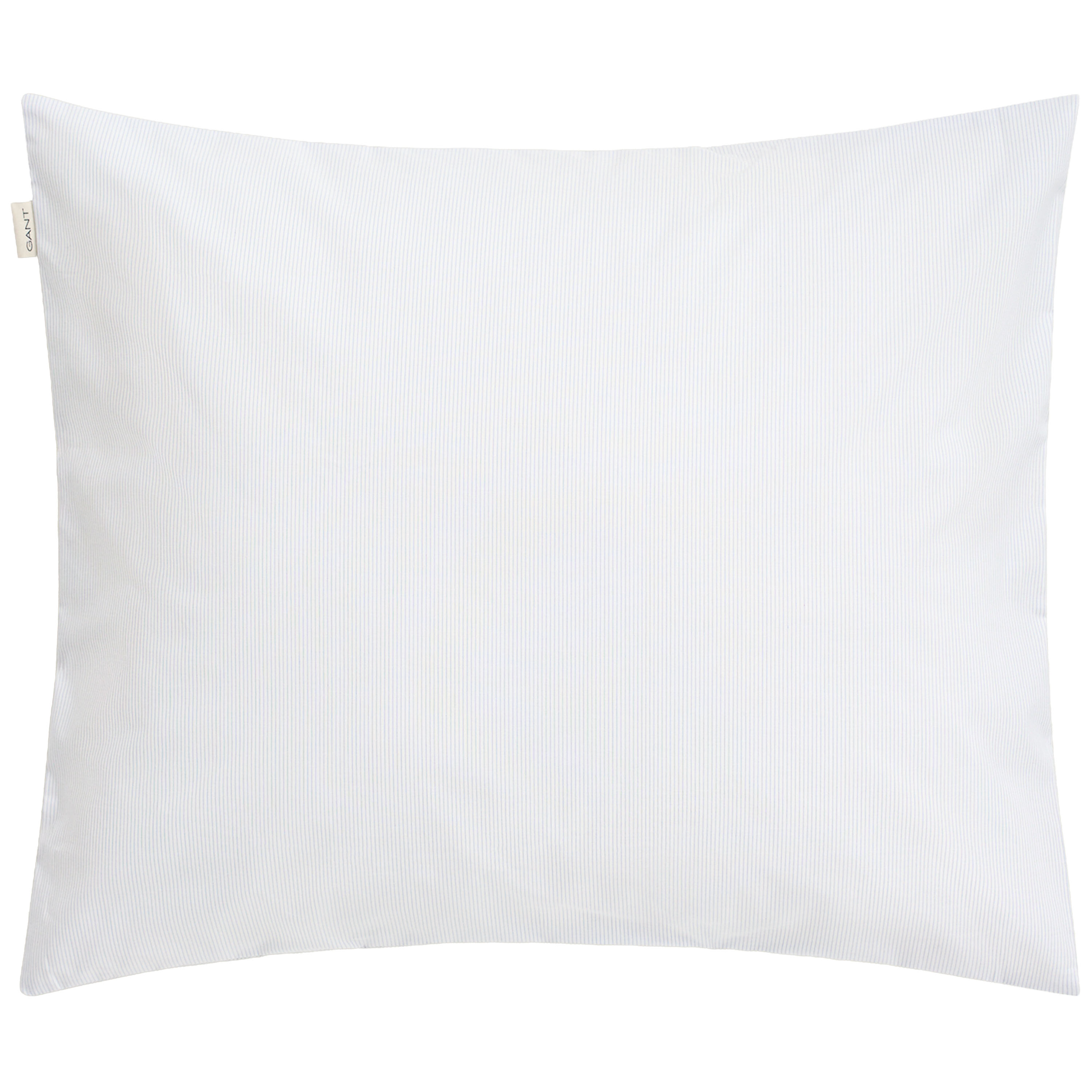Cotton Poplin Stripe Pillowcase Light Blue 50x60