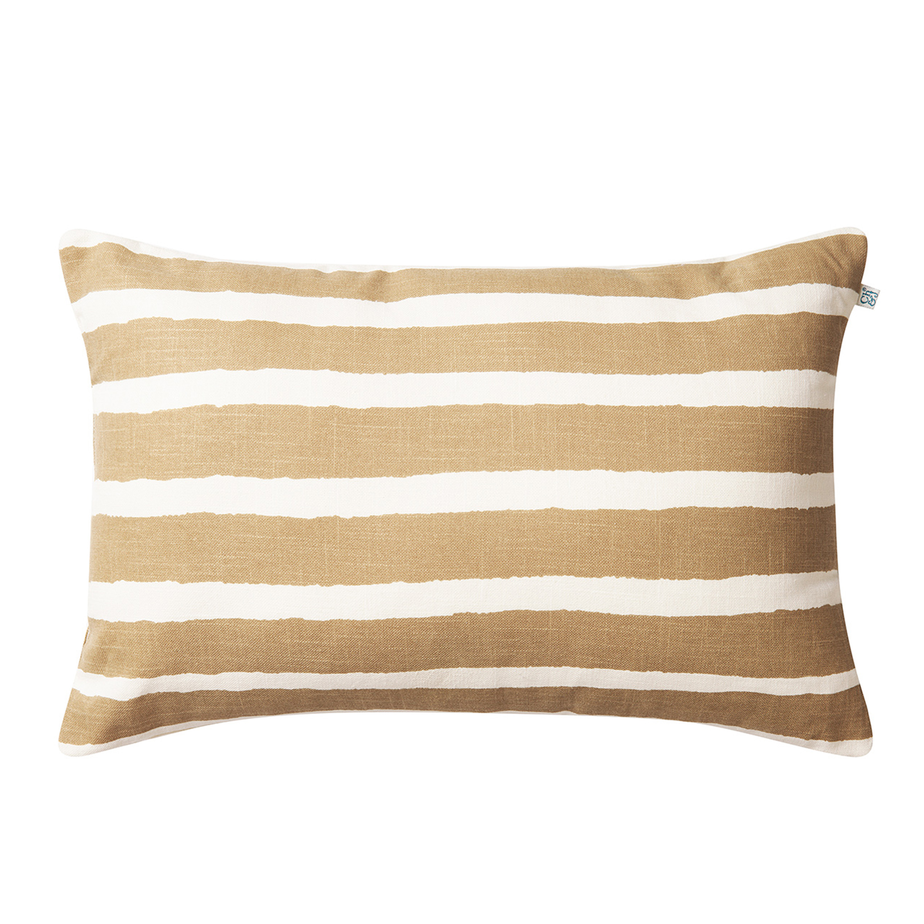 Chhatwal & Jonsson - Block Stripe Outdoor Putetrekk Beige/Off White 40x60 - Pynteputer vinterhagen